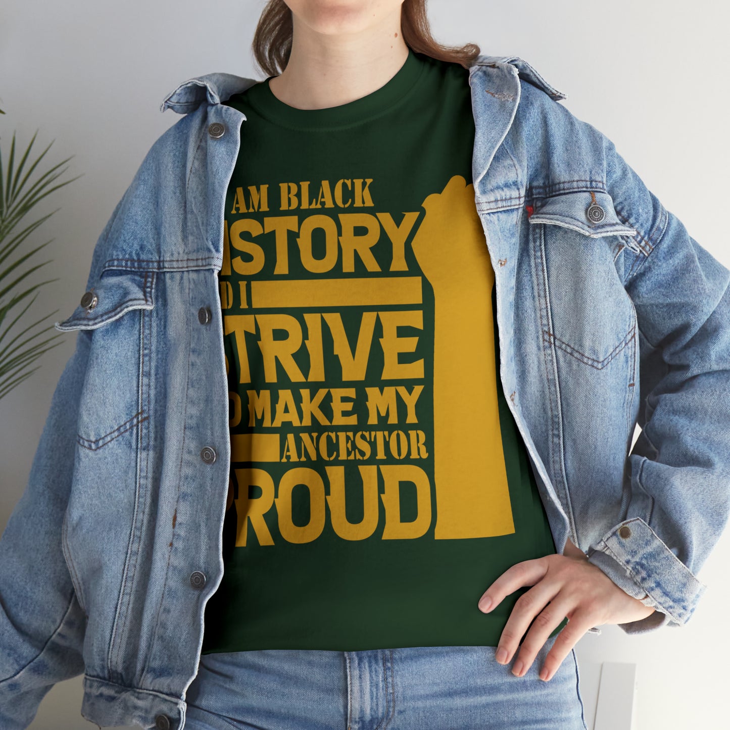 Proud (Vinyl Cut-1 Color) Unisex Heavy Cotton Tee