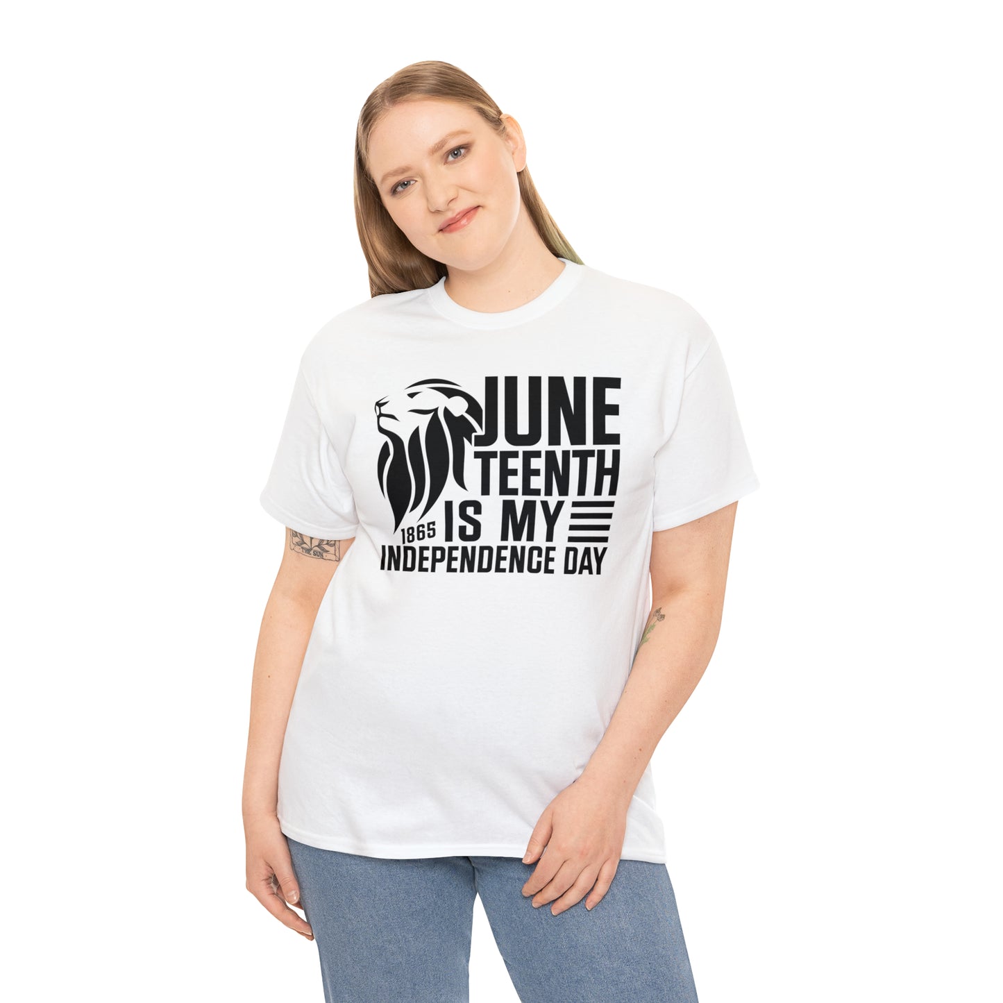 Independence (Vinyl Cut-1 Color) Unisex Heavy Cotton Tee