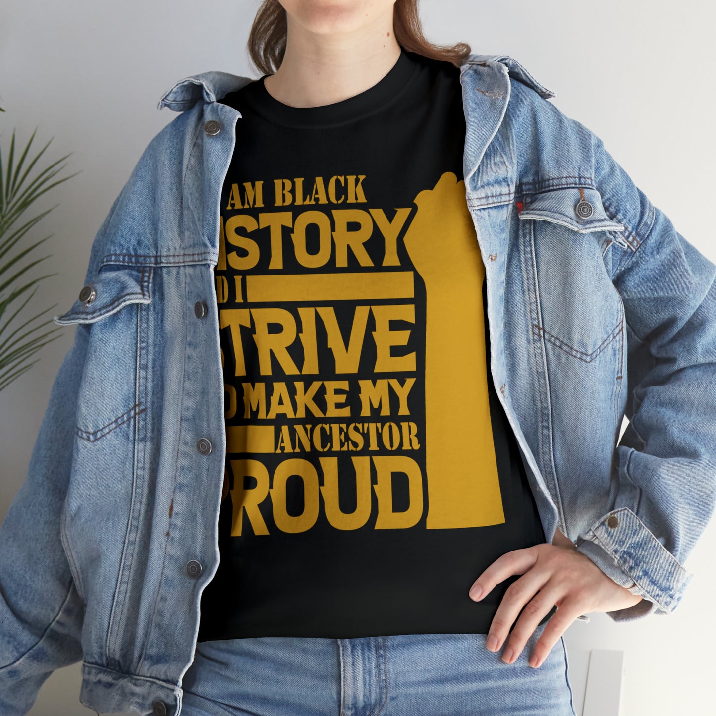 Proud (Vinyl Cut-1 Color) Unisex Heavy Cotton Tee