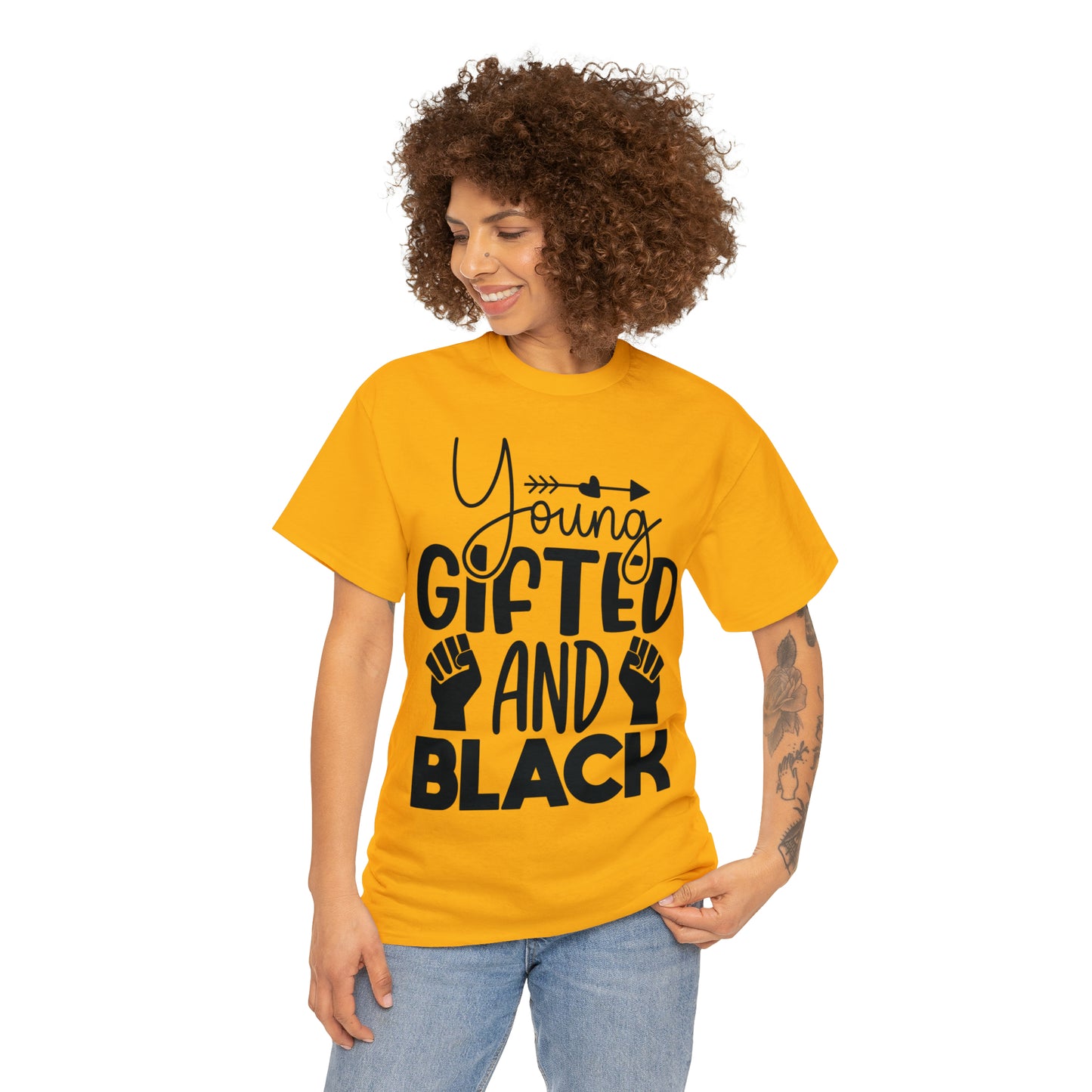 Gifted (Vinyl Cut-1 Color) Unisex Heavy Cotton Tee