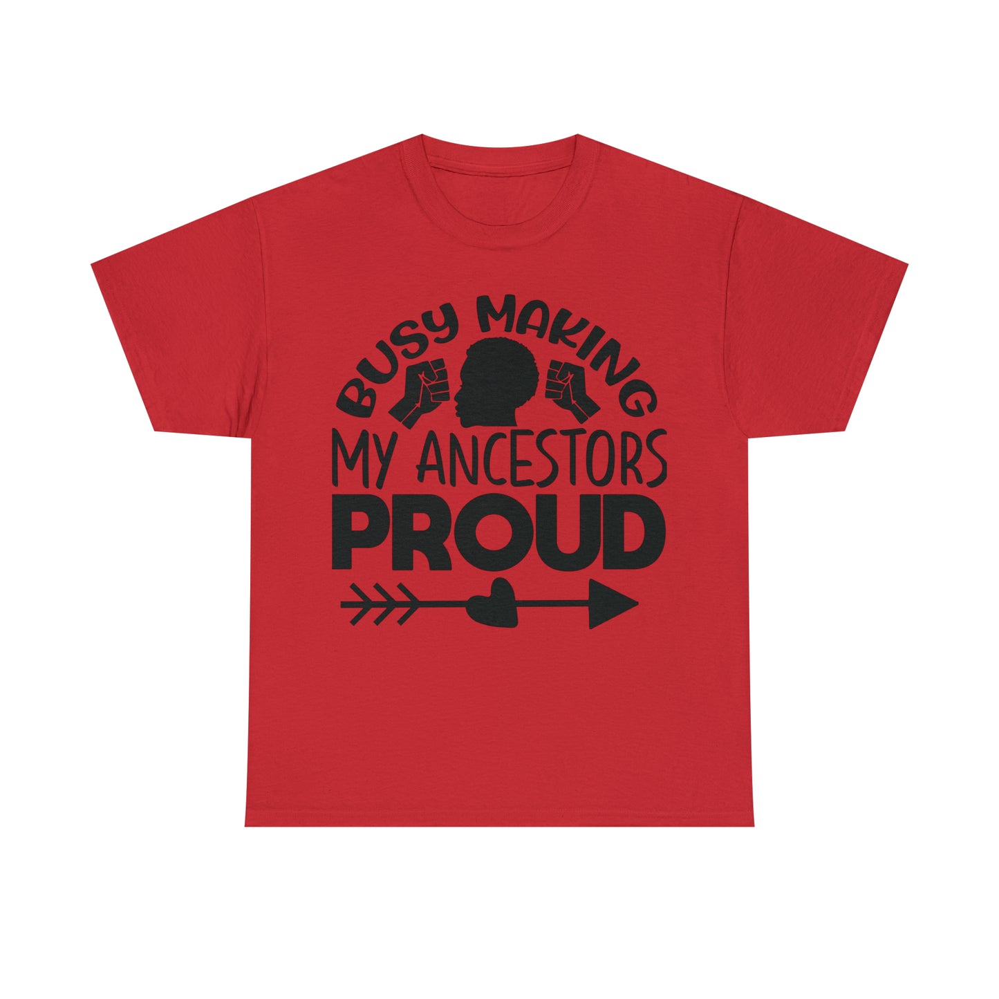 Busy (Vinyl Cut-1 Color) Unisex Heavy Cotton Tee