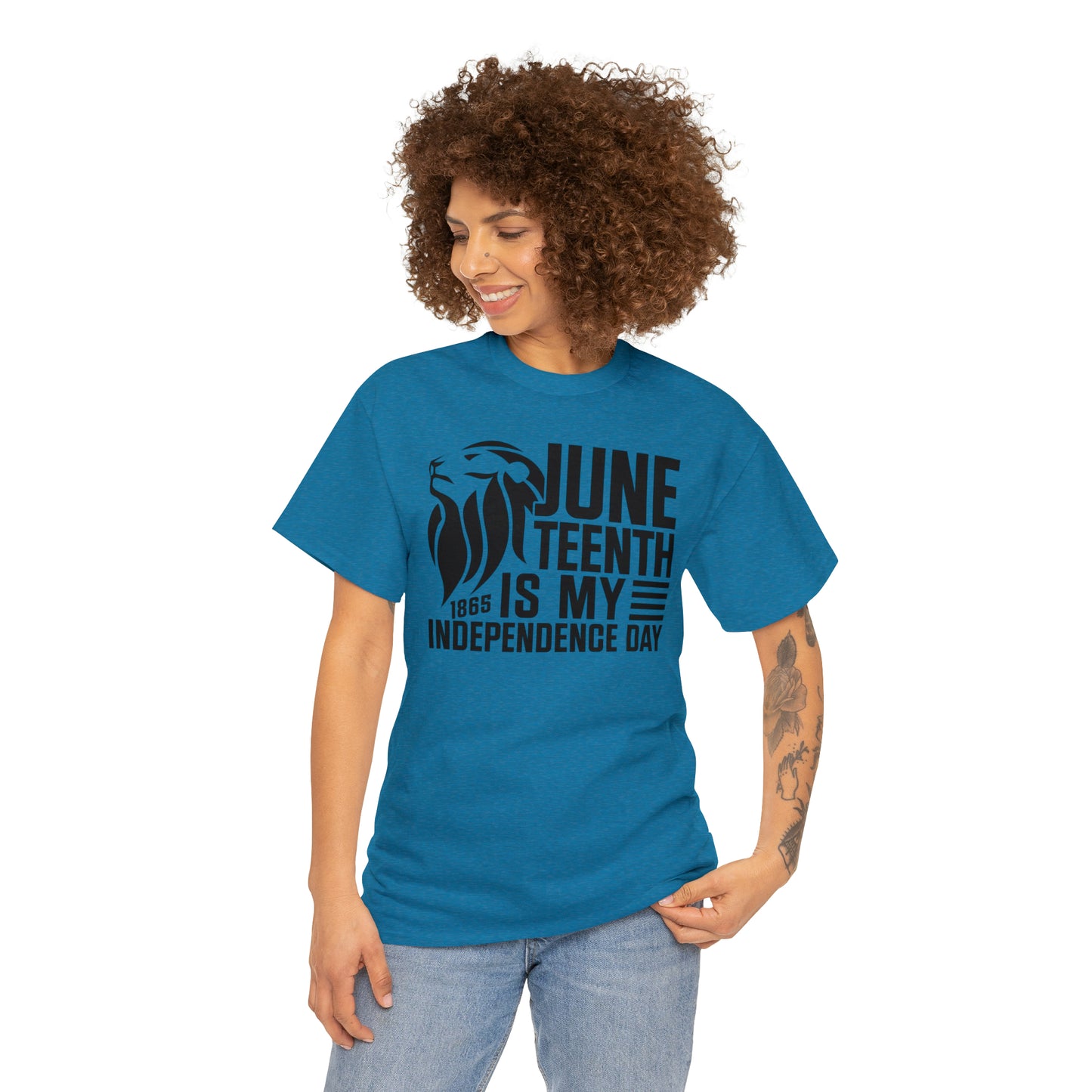 Independence (Vinyl Cut-1 Color) Unisex Heavy Cotton Tee
