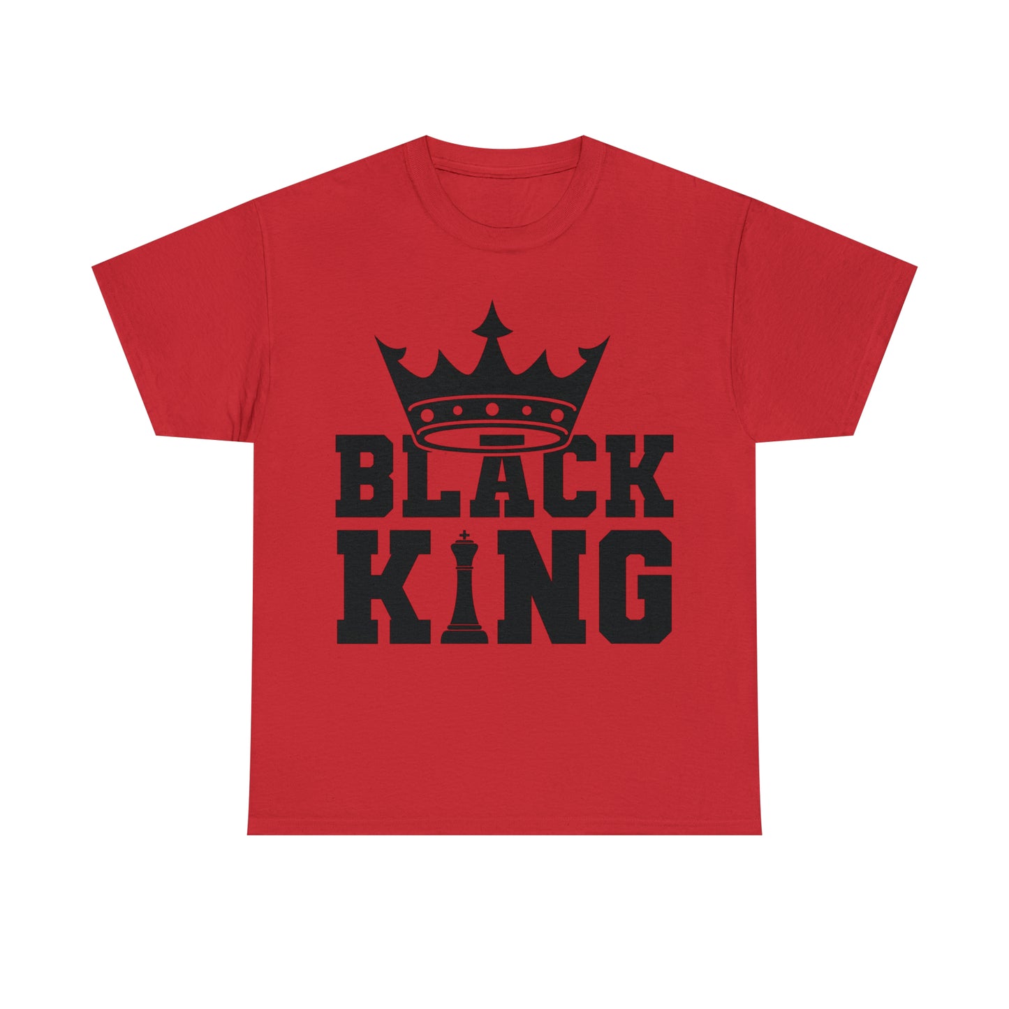 Black King DTF Print Unisex Heavy Cotton Tee
