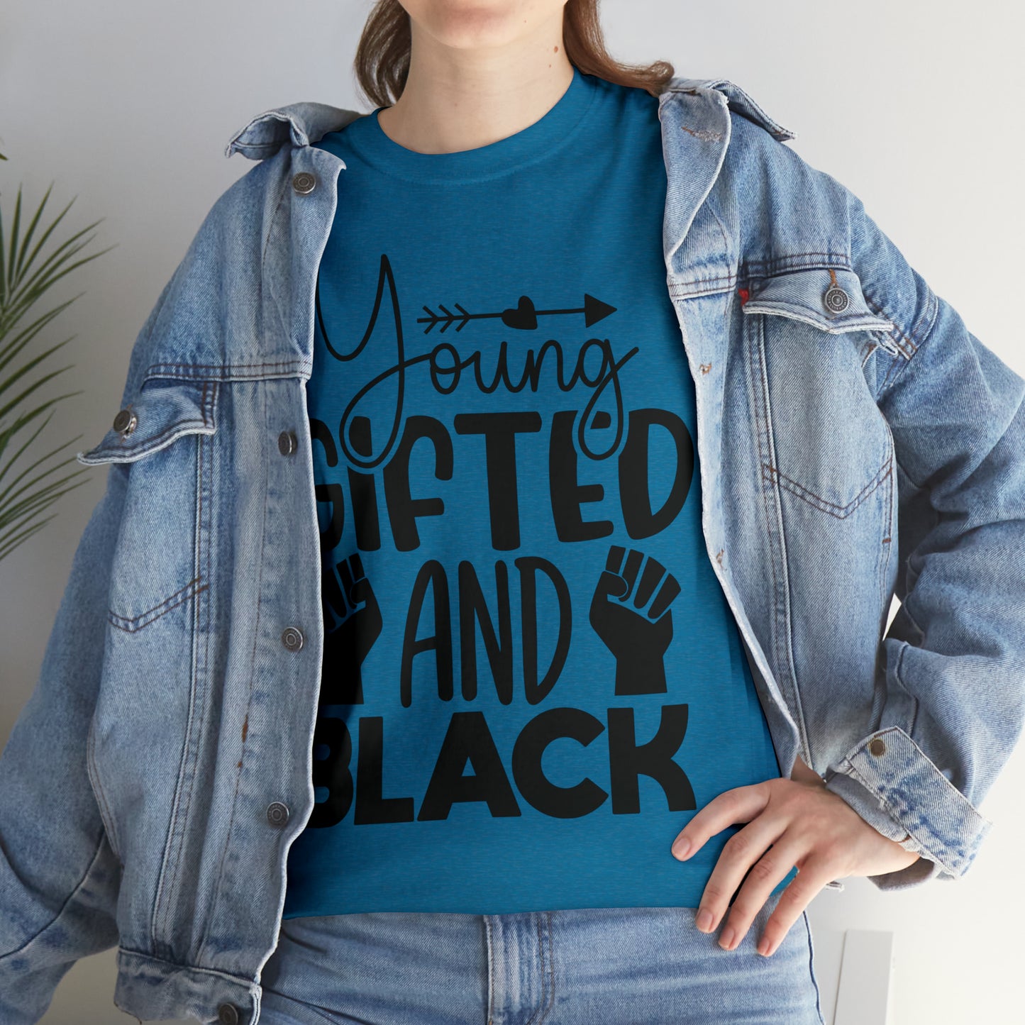 Gifted (Vinyl Cut-1 Color) Unisex Heavy Cotton Tee