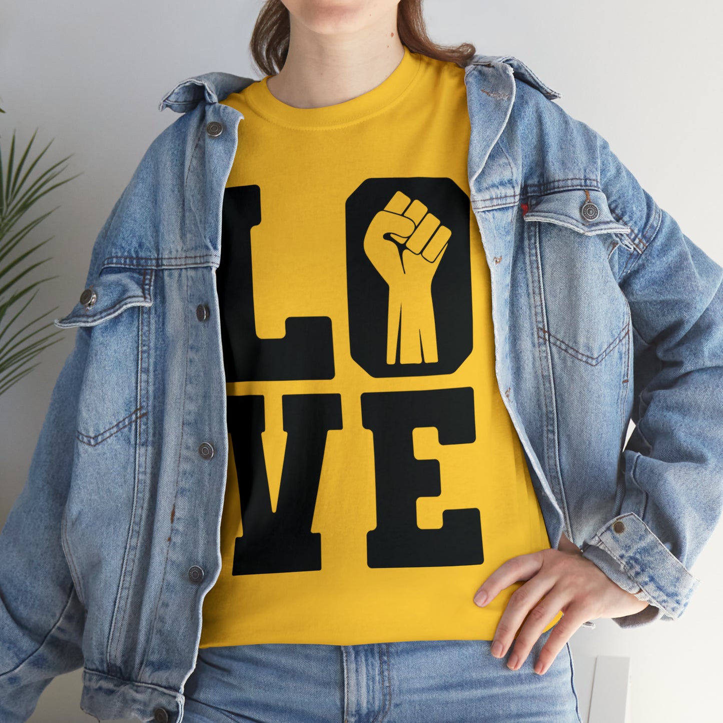 Love (Vinyl Cut-1Color) Unisex Heavy Cotton Tee