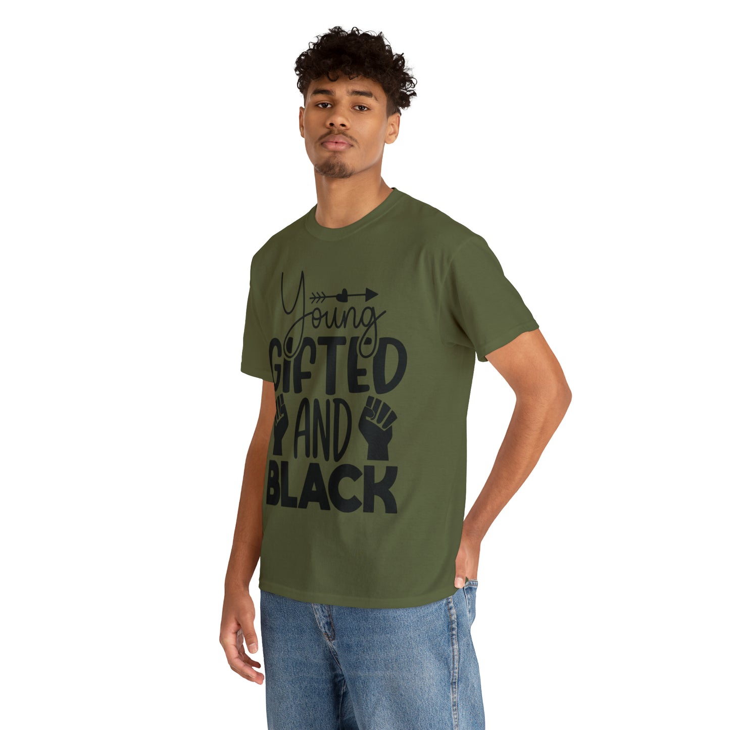 Gifted (Vinyl Cut-1 Color) Unisex Heavy Cotton Tee