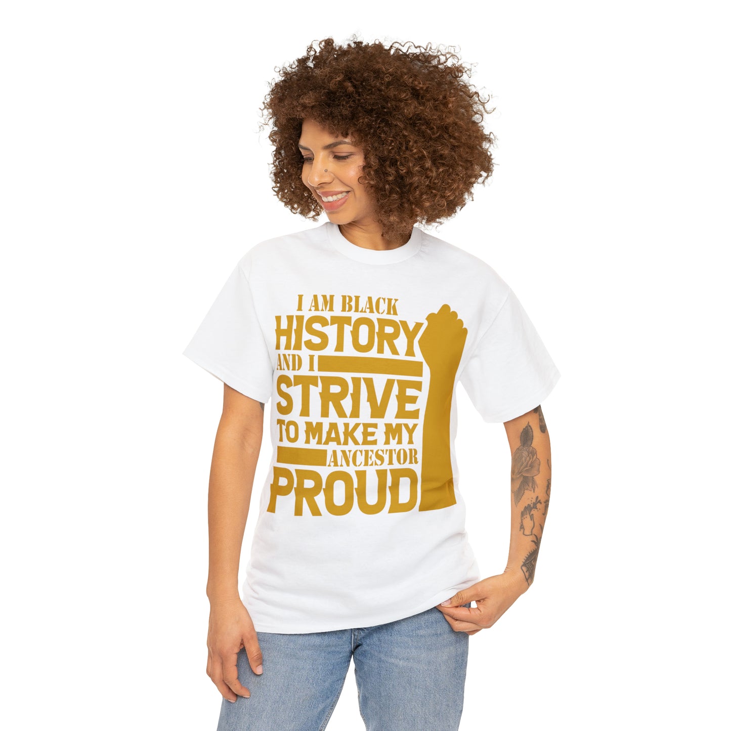 Proud (Vinyl Cut-1 Color) Unisex Heavy Cotton Tee