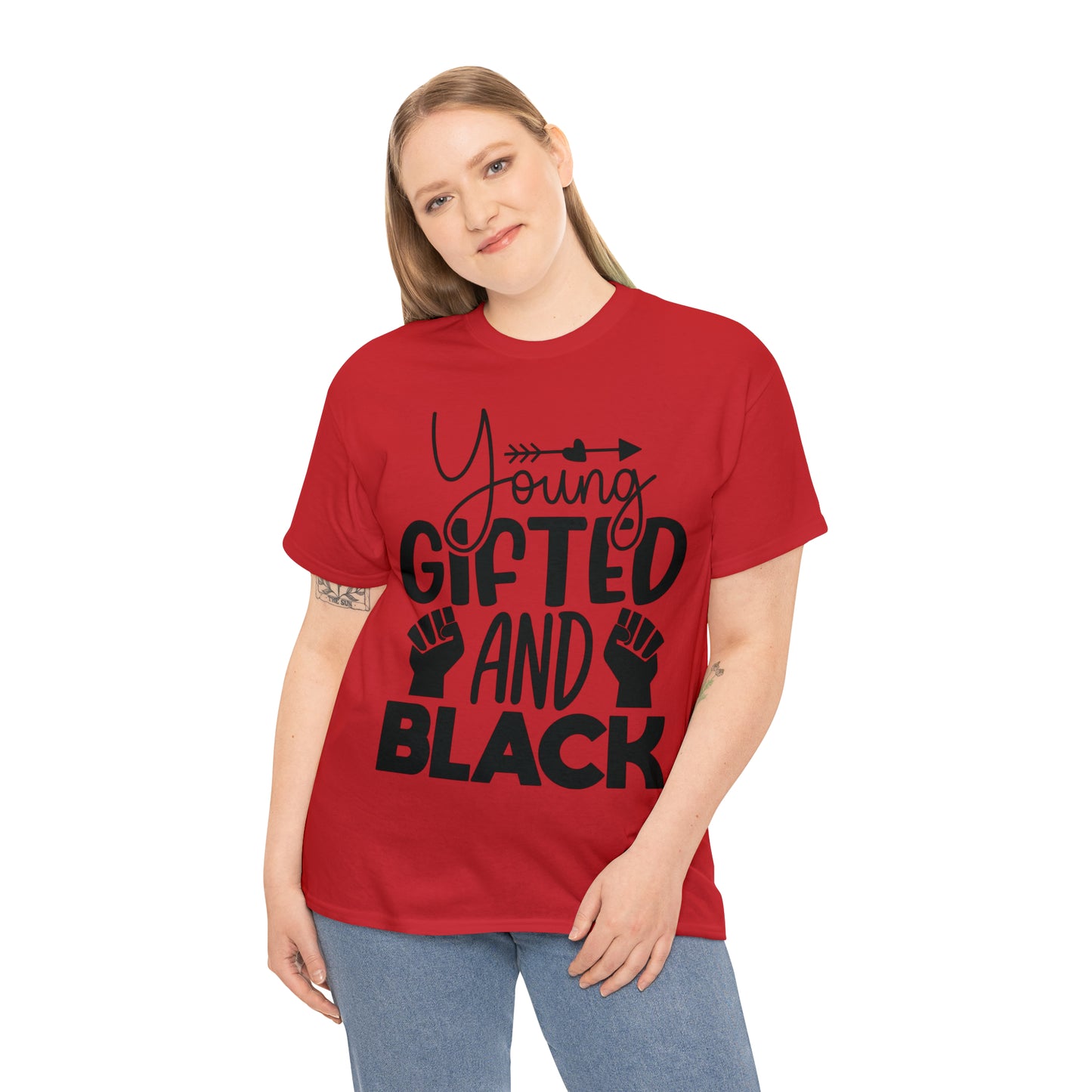 Gifted (Vinyl Cut-1 Color) Unisex Heavy Cotton Tee