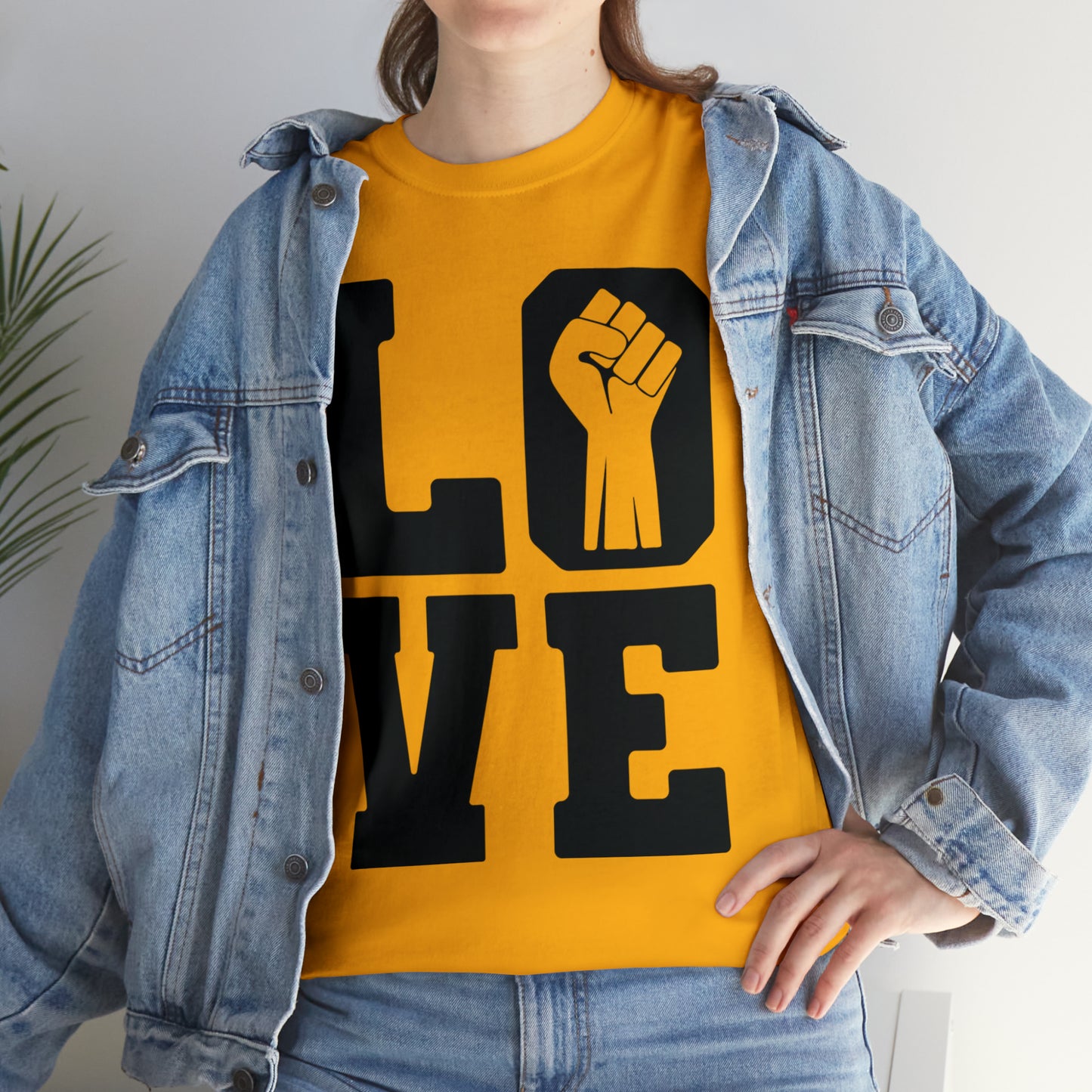 Love (Vinyl Cut-1Color) Unisex Heavy Cotton Tee