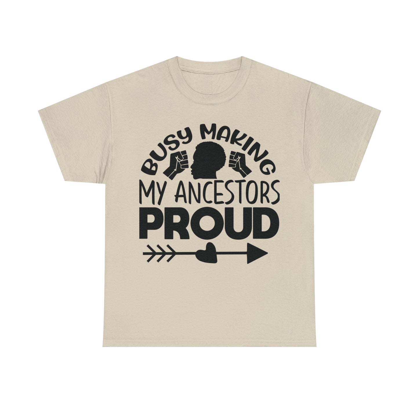 Busy (Vinyl Cut-1 Color) Unisex Heavy Cotton Tee