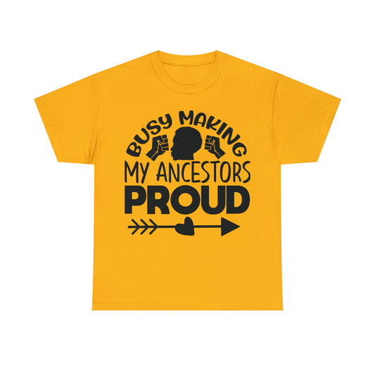 Busy (Vinyl Cut-1 Color) Unisex Heavy Cotton Tee