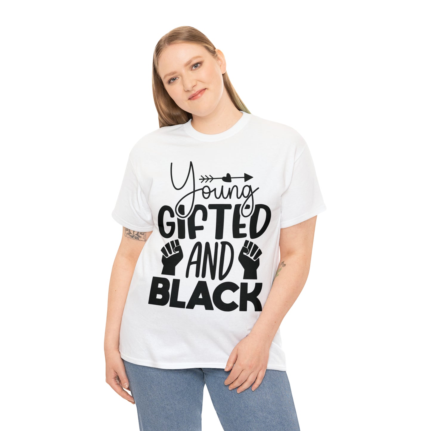 Gifted (Vinyl Cut-1 Color) Unisex Heavy Cotton Tee