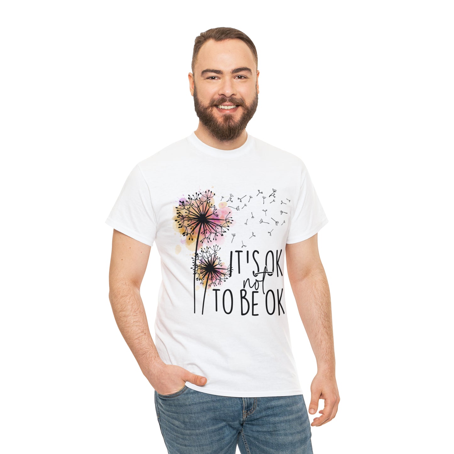 Its Ok not to Be Ok Unisex Heavy Cotton Tee