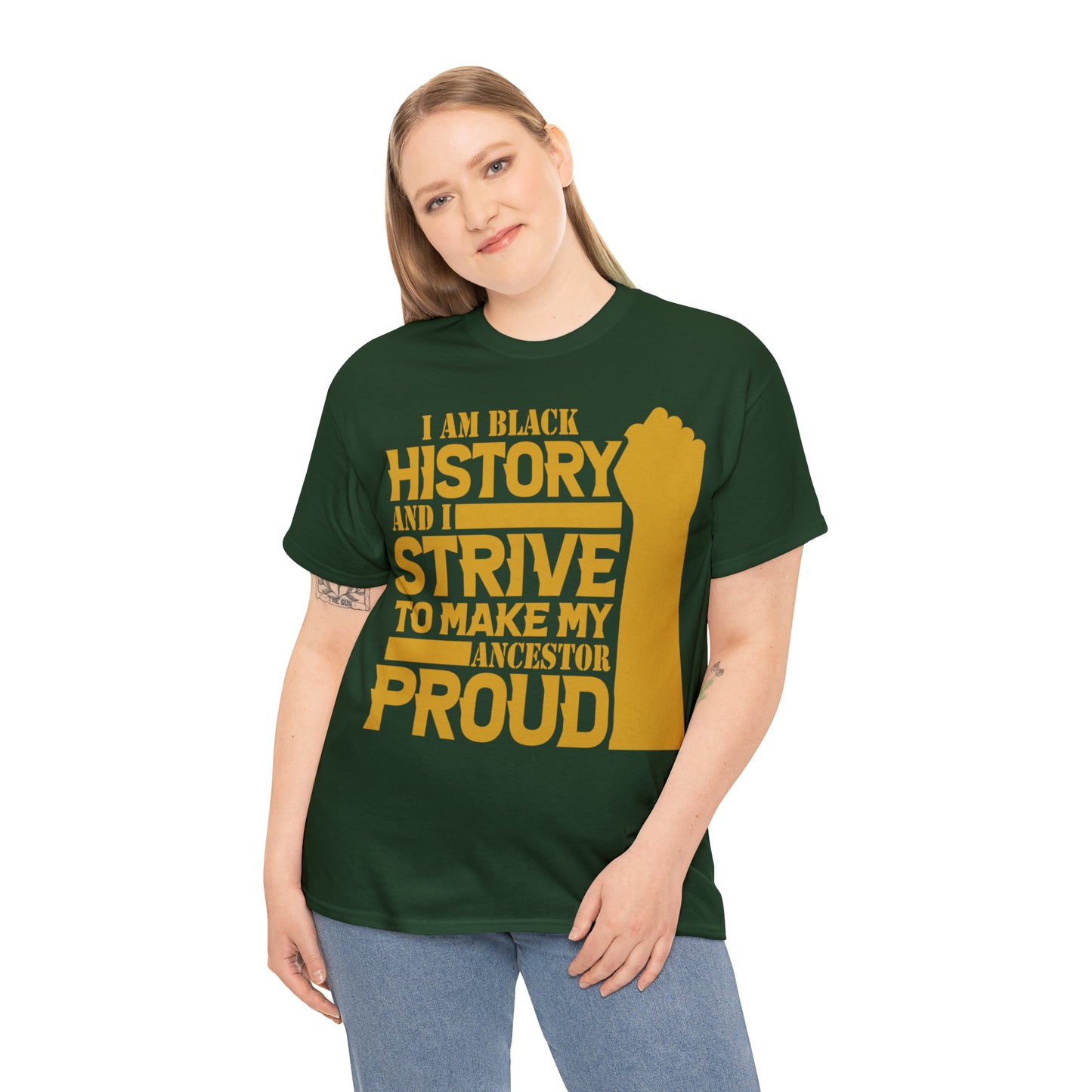 Proud (Vinyl Cut-1 Color) Unisex Heavy Cotton Tee