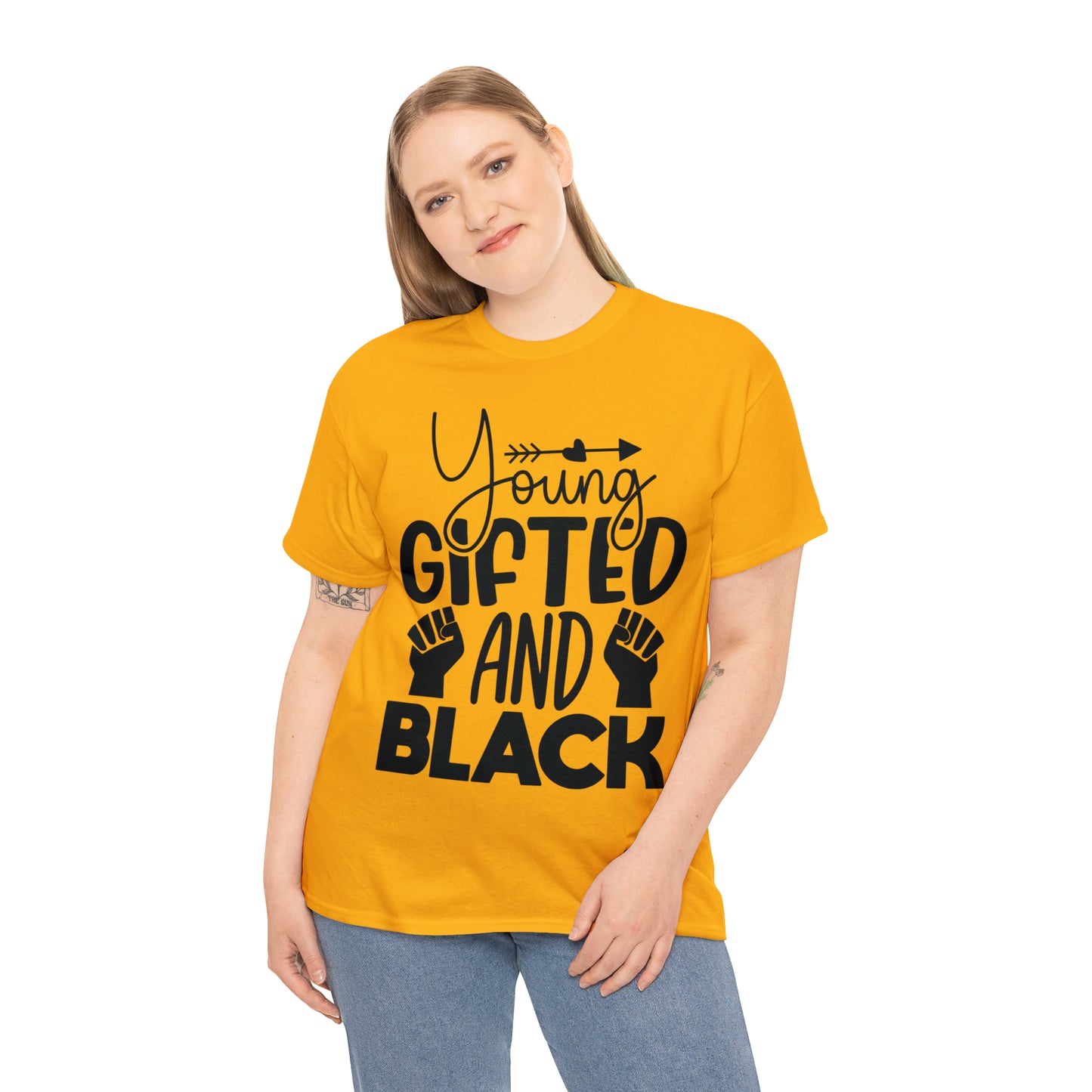Gifted (Vinyl Cut-1 Color) Unisex Heavy Cotton Tee