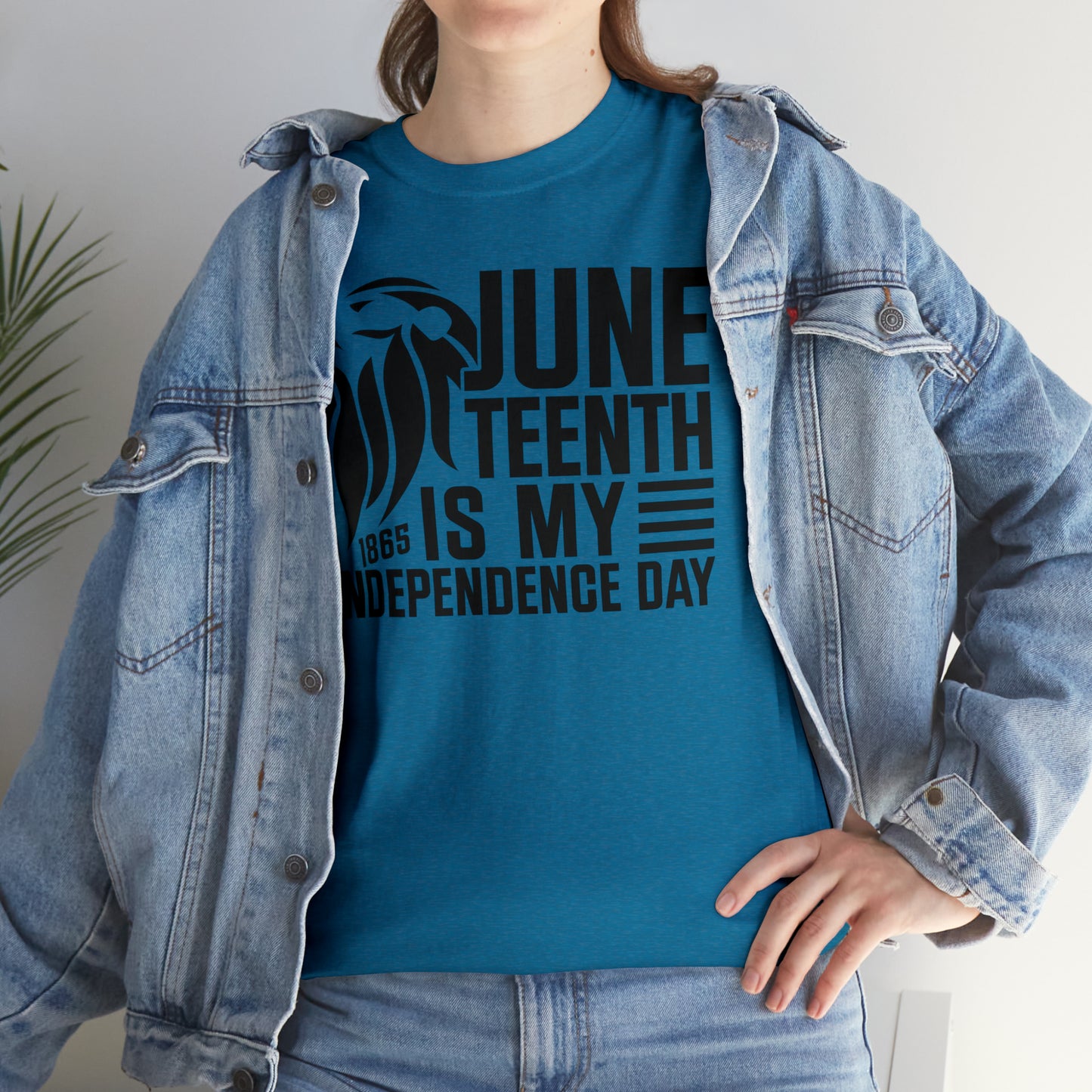Independence (Vinyl Cut-1 Color) Unisex Heavy Cotton Tee