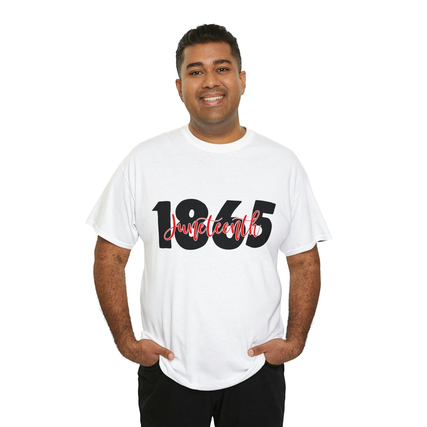 Juneteenth-Red Unisex Heavy Cotton Tee