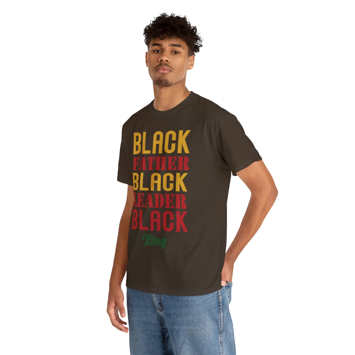 Black Fathers Block Unisex Heavy Cotton Tee