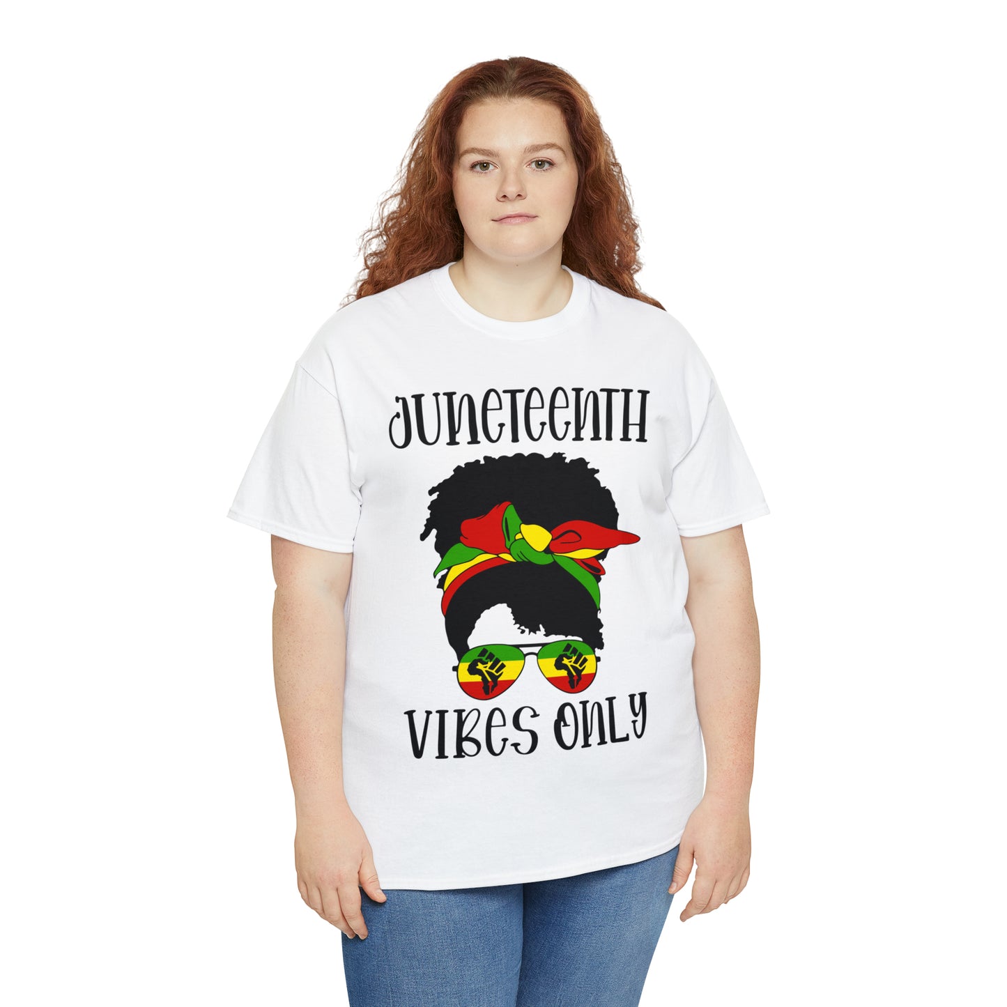 Juneteenth Vibes Unisex Heavy Cotton Tee
