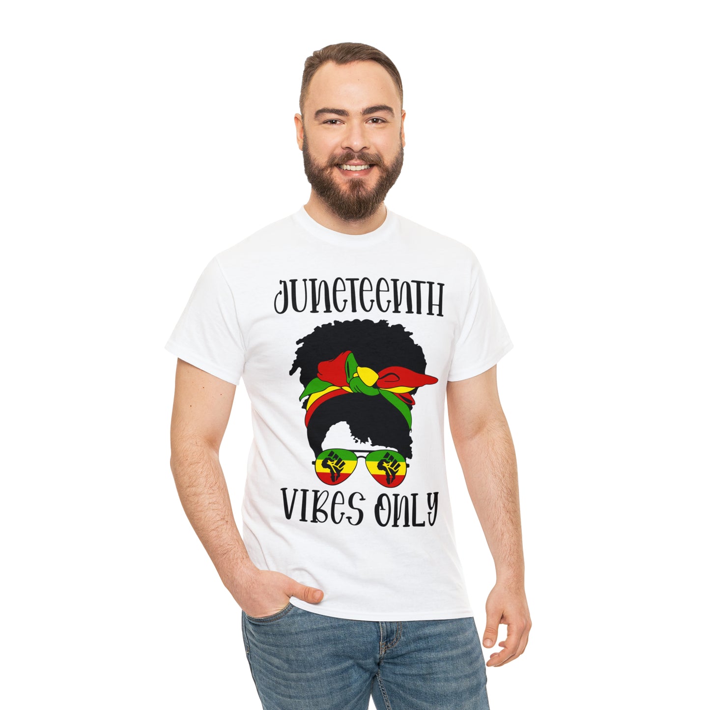 Juneteenth Vibes Unisex Heavy Cotton Tee