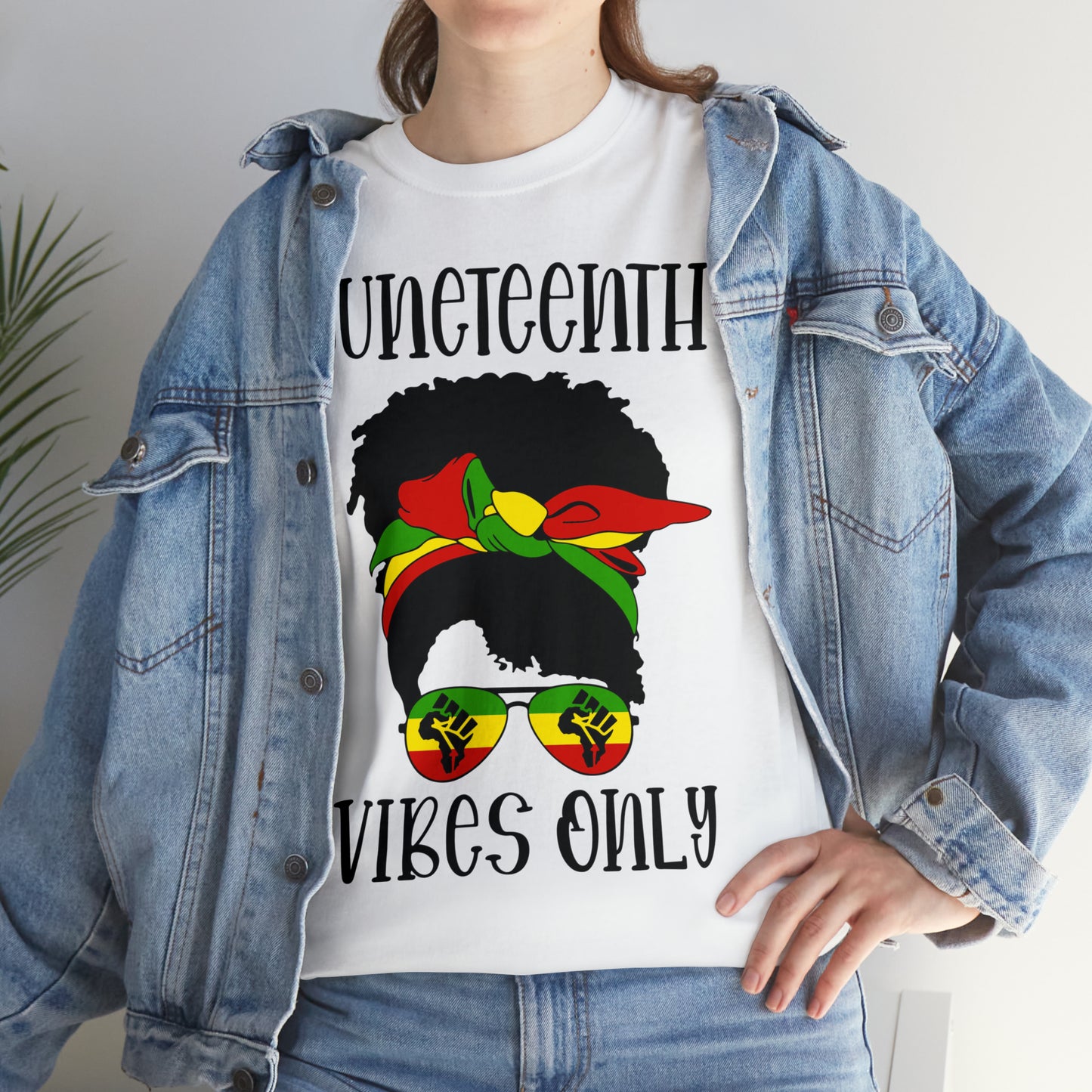 Juneteenth Vibes Unisex Heavy Cotton Tee