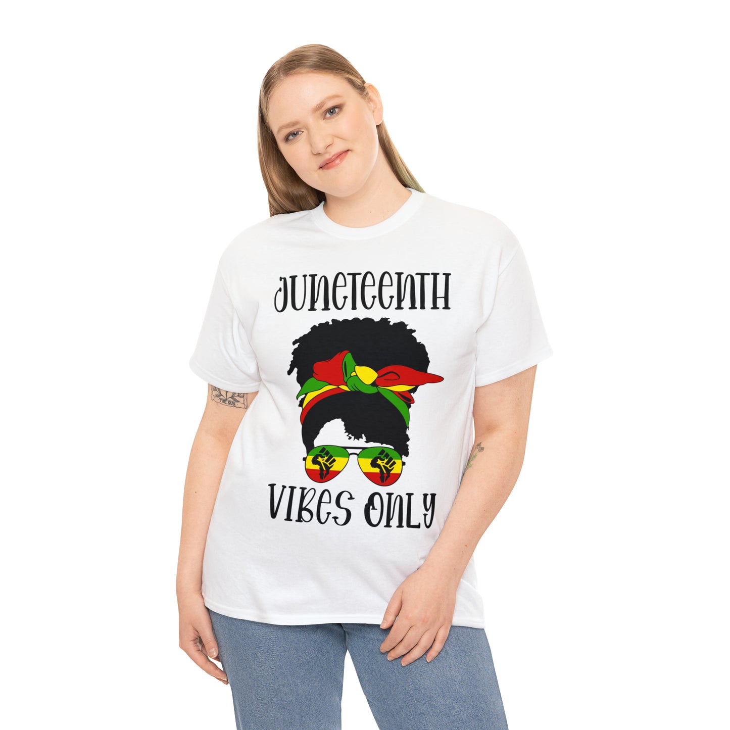 Juneteenth Vibes Unisex Heavy Cotton Tee