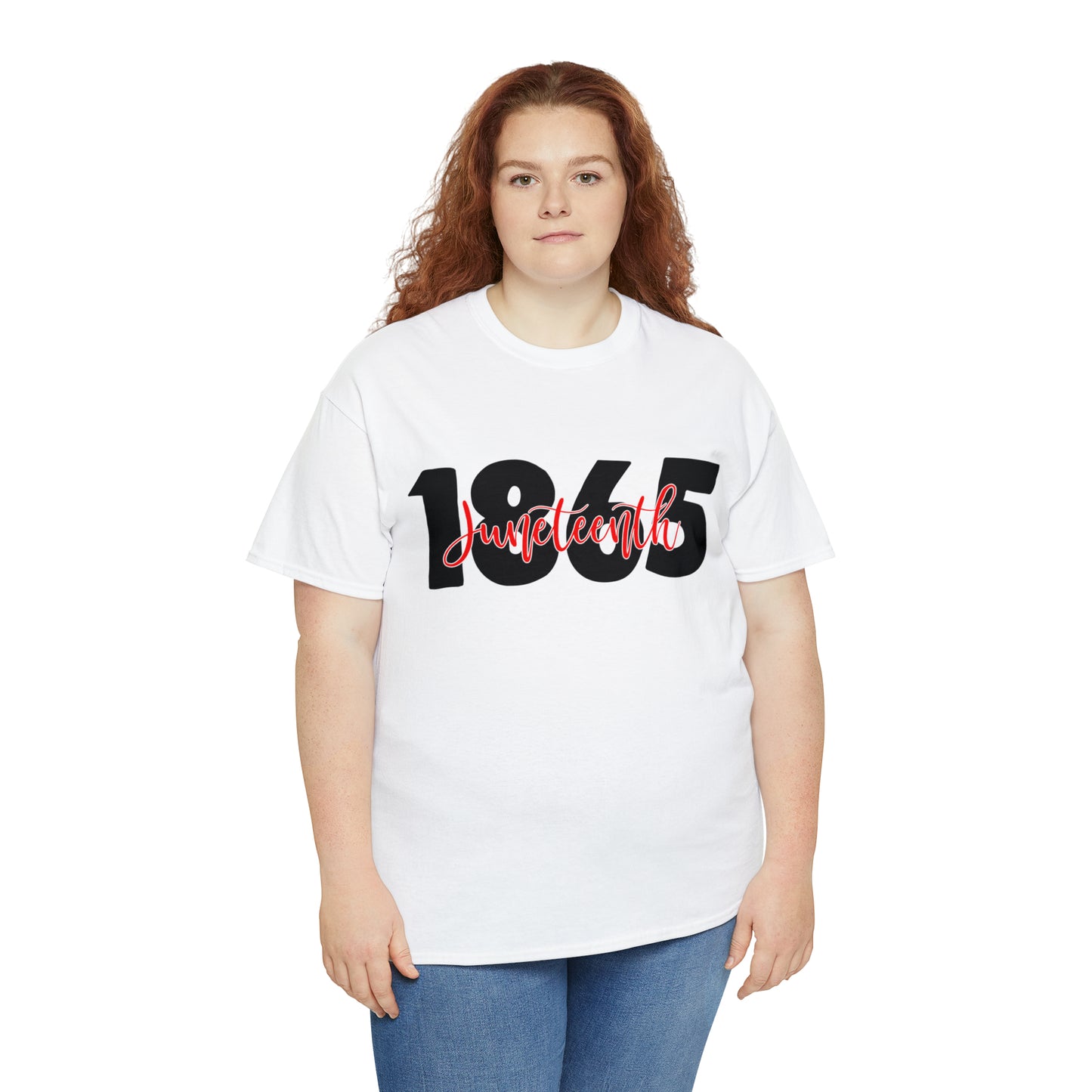 1865 (Vinyl Print-2 Color) Unisex Heavy Cotton Tee
