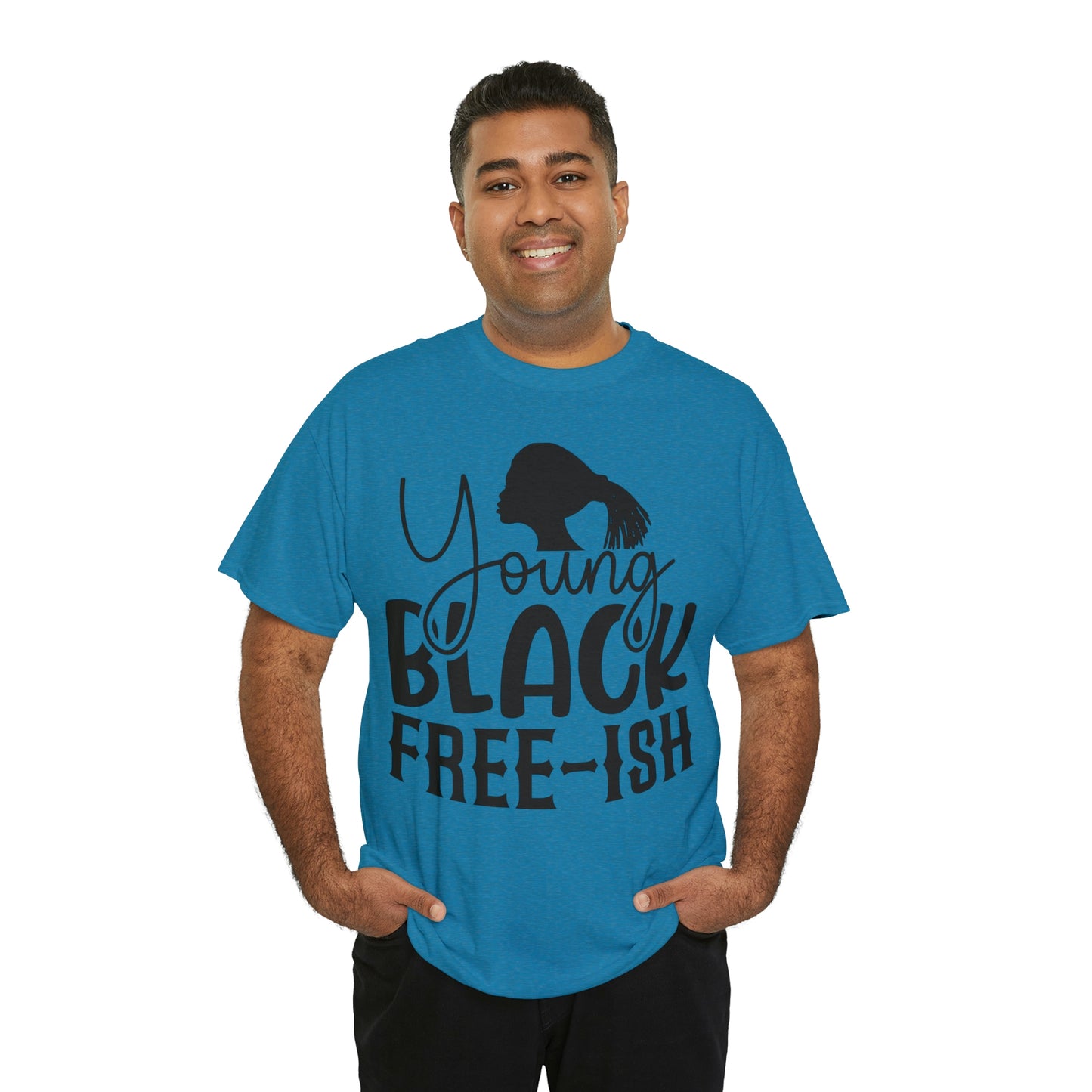Young Black Unisex Heavy Cotton Tee