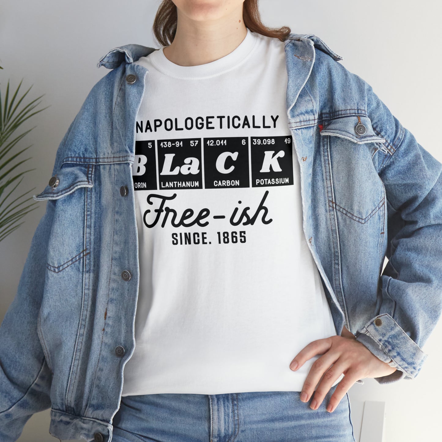 Free-Ish (Vinyl Cut-1 Color) Unisex Heavy Cotton Tee