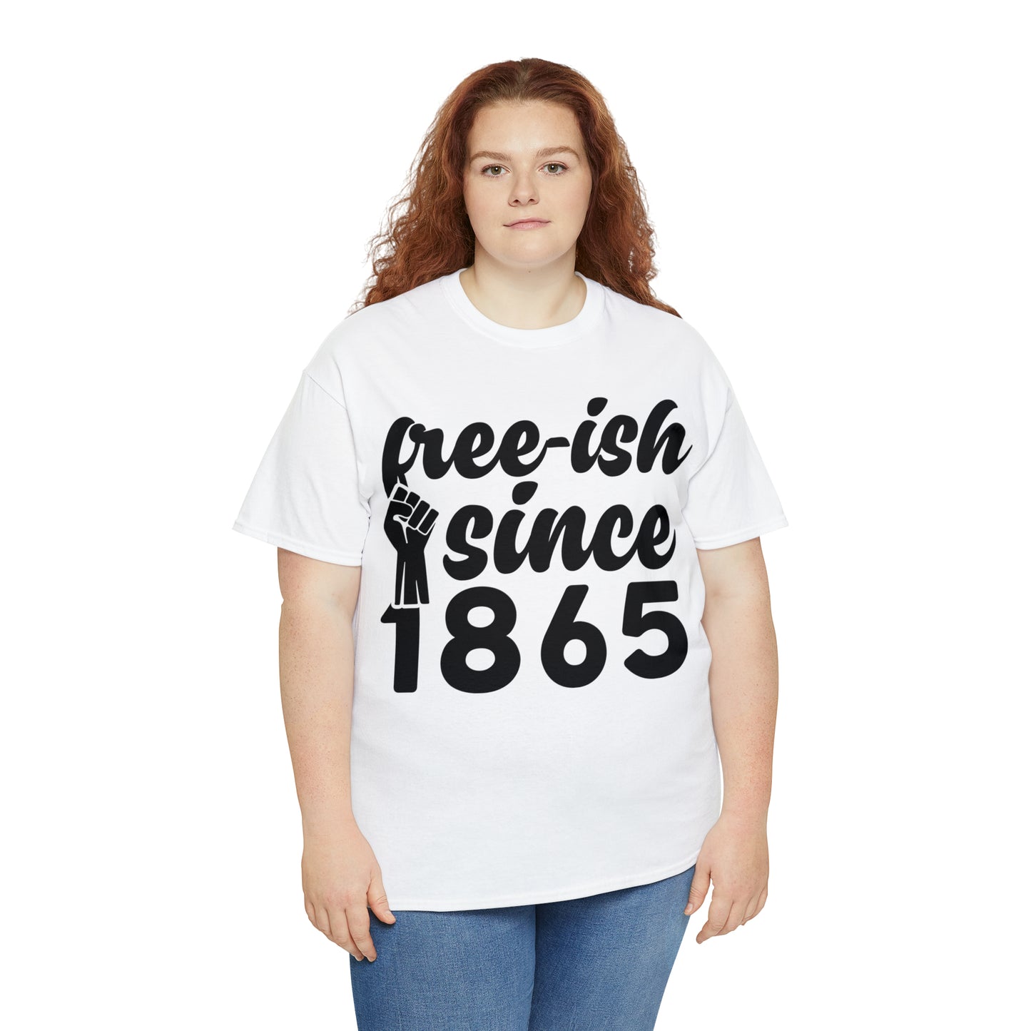 Free-Ish (Vinyl Cut-1 Color) Unisex Heavy Cotton Tee