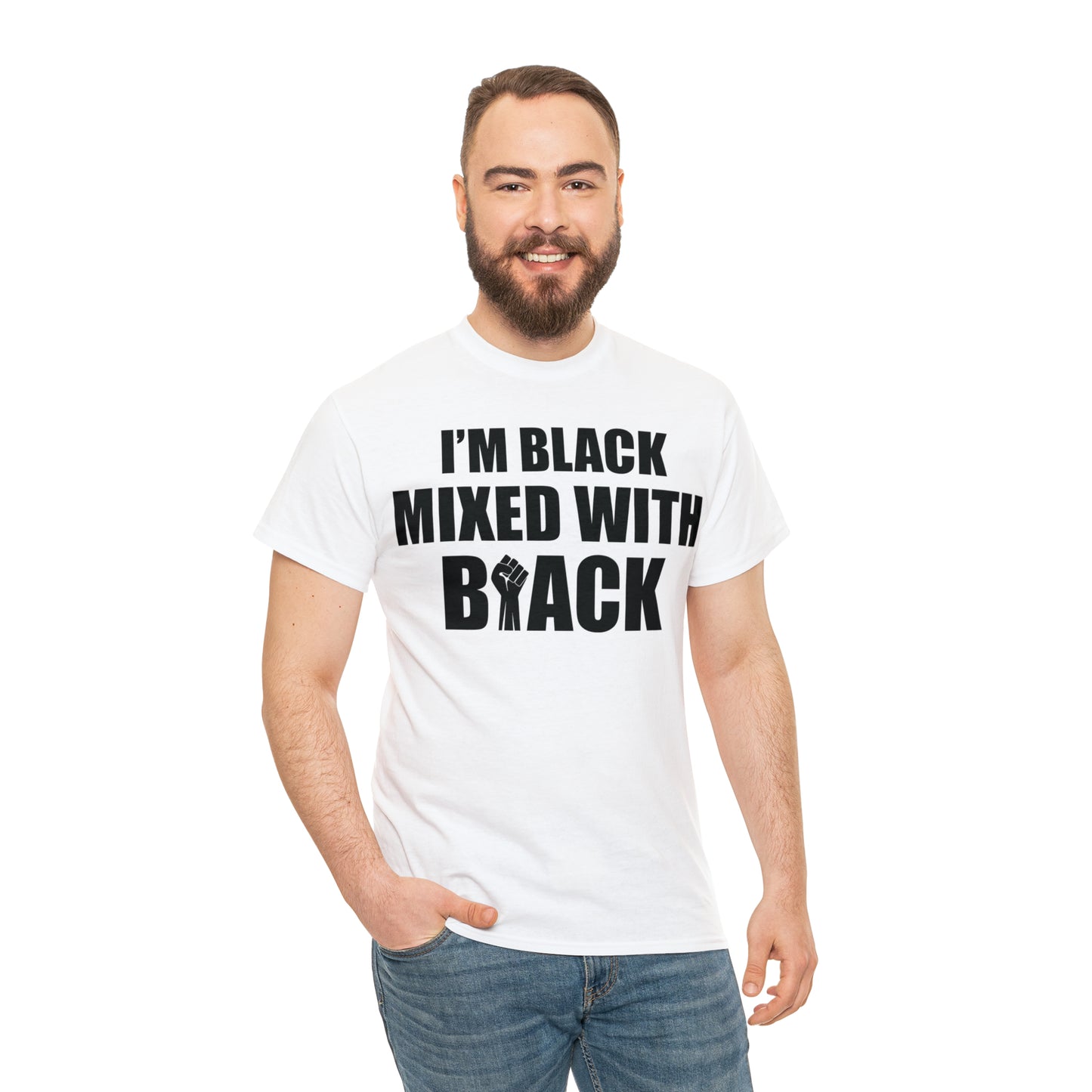 Mixed (Vinyl Cut-1 Color) Unisex Heavy Cotton Tee