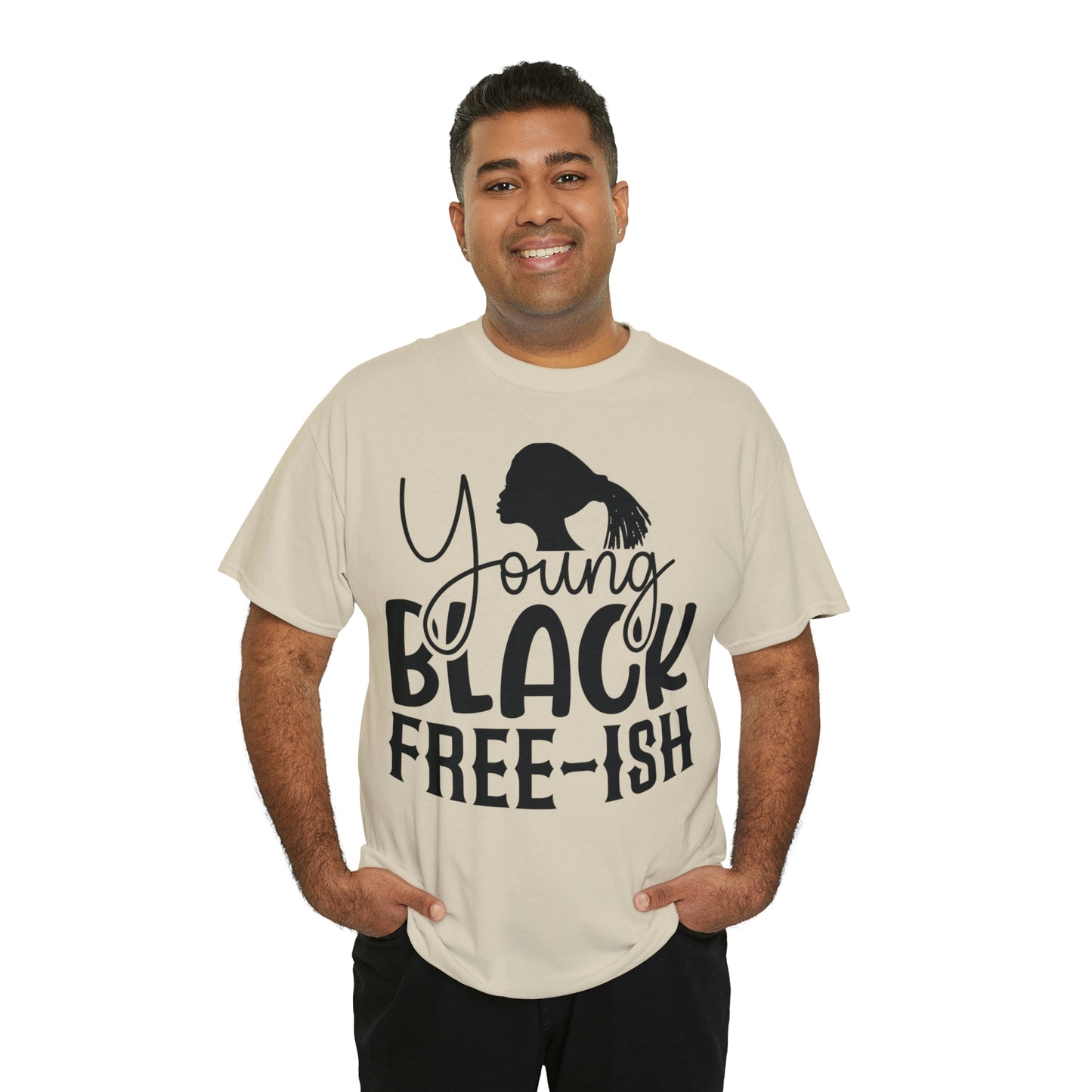 Young Black Unisex Heavy Cotton Tee