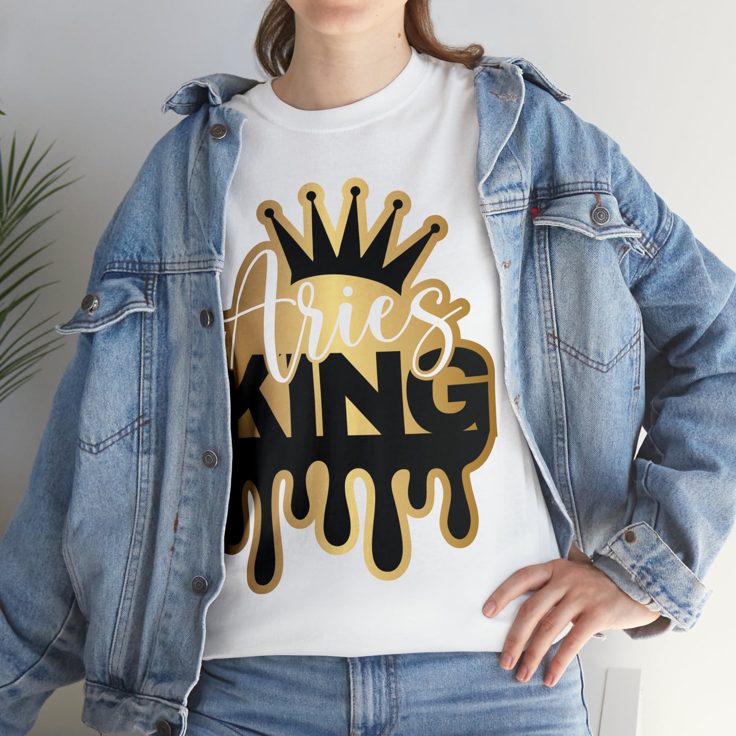 Aries DTF Print Unisex Heavy Cotton Tee