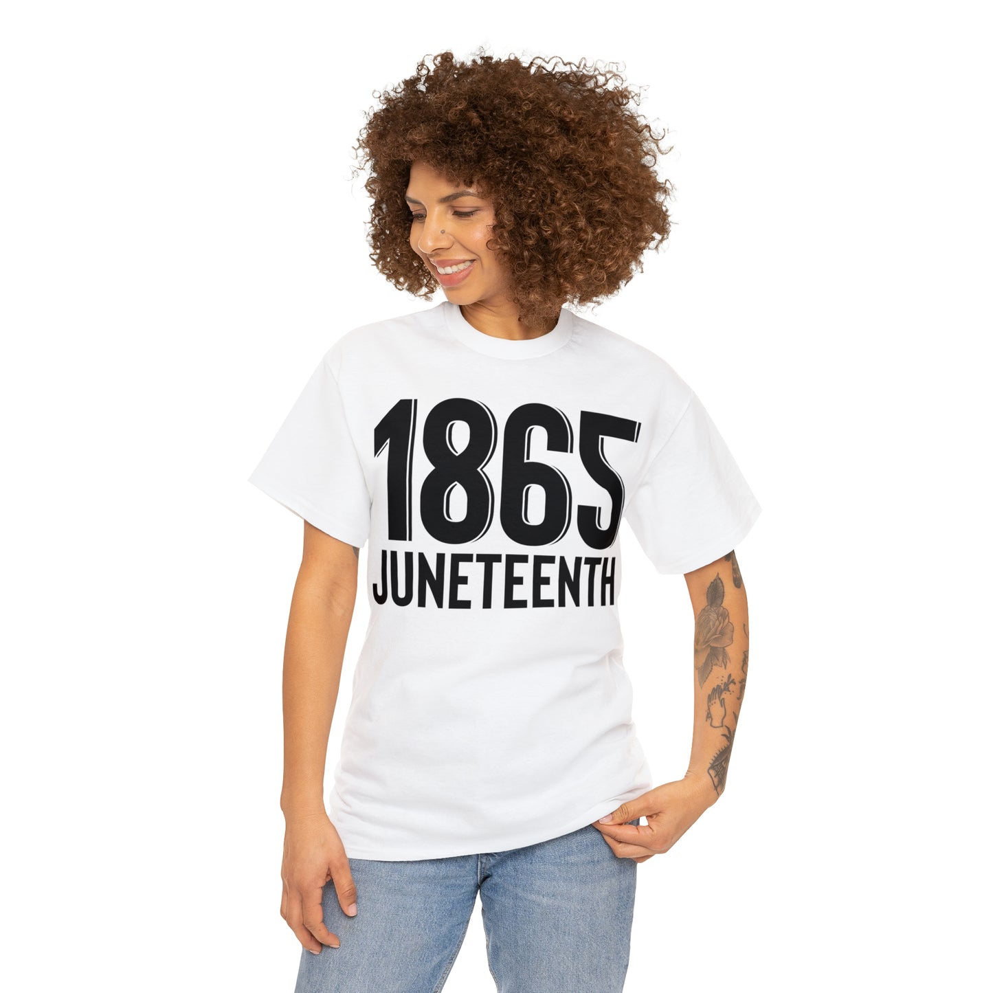 1865 (Vinyl Cut-1 Color) Unisex Heavy Cotton Tee
