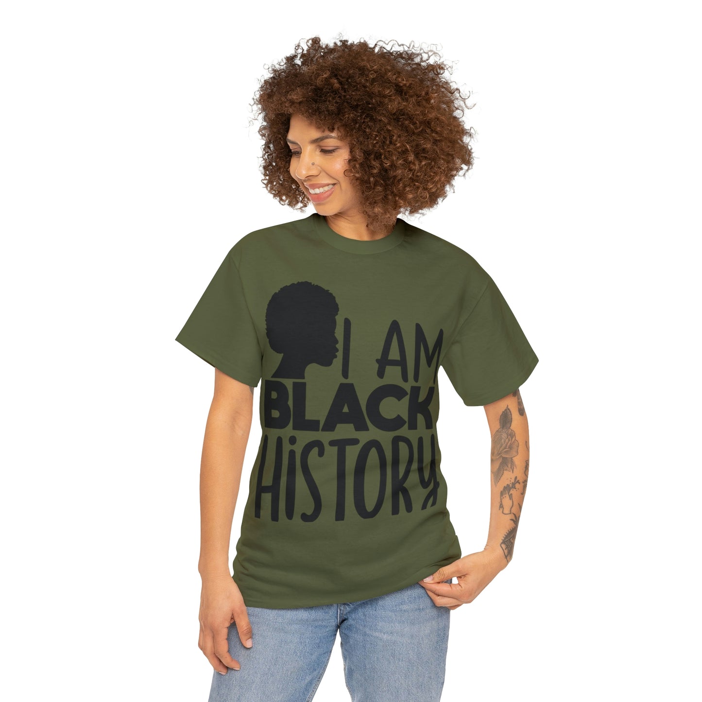 I Am Black History Unisex Heavy Cotton Tee