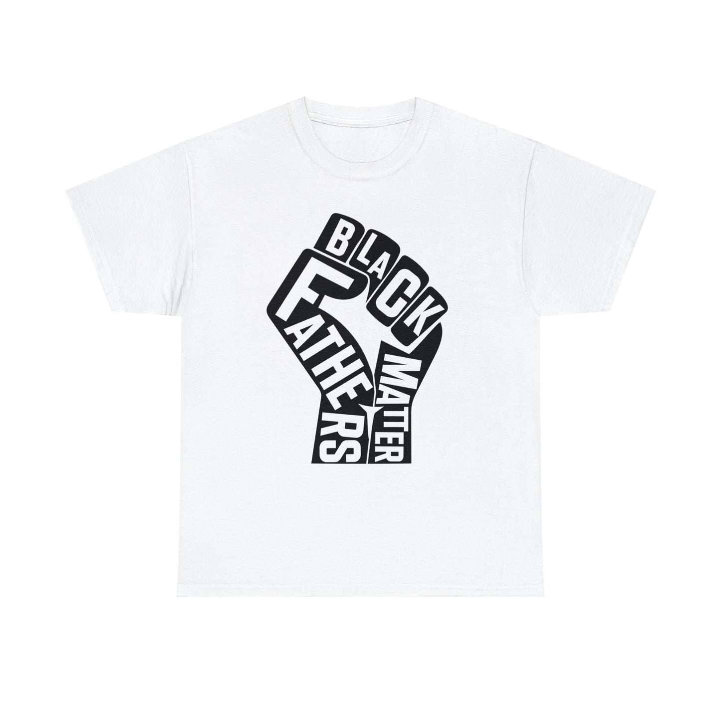 Black Fathers (Vinyl Cut-1 Color)Unisex Heavy Cotton Tee