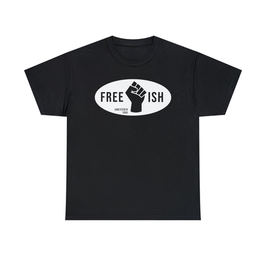 Free-Ish (Vinyl Cut-1 color) Unisex Heavy Cotton Tee