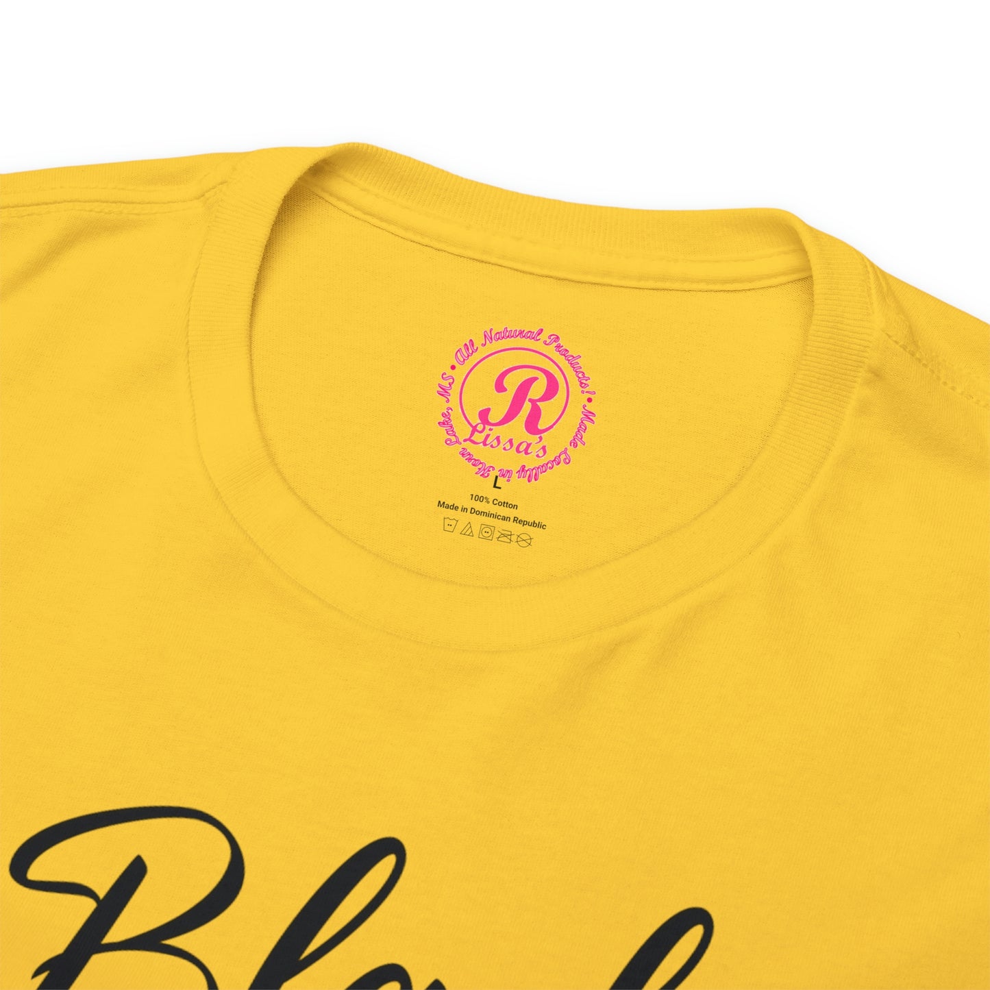 Black Father Script Unisex Heavy Cotton Tee
