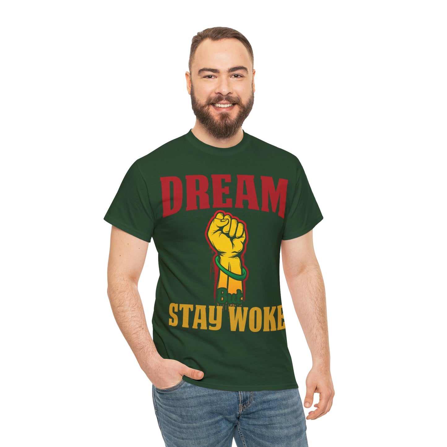 Dream/Woke Unisex Heavy Cotton Tee
