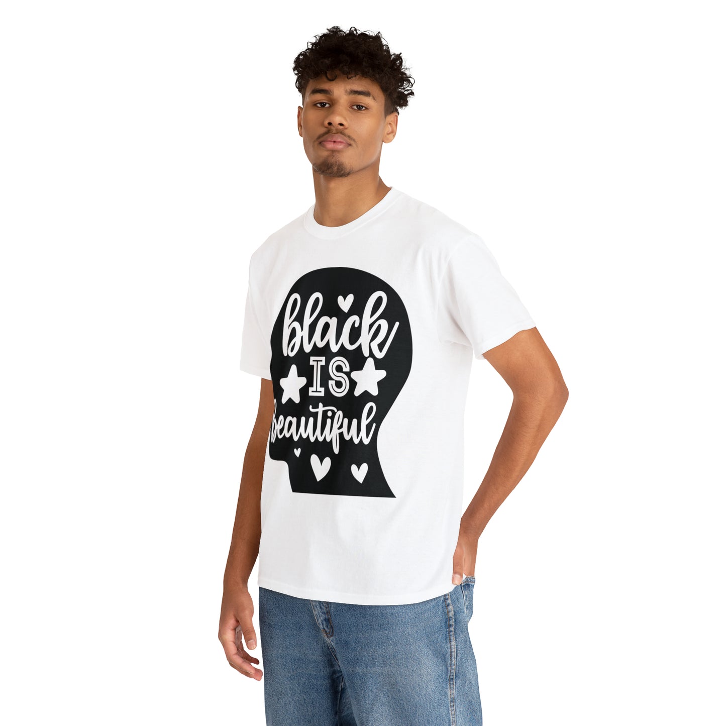 Black/Beautiful Unisex Heavy Cotton Tee