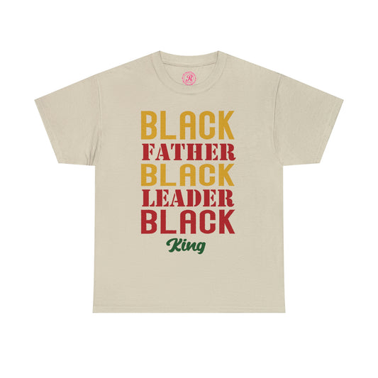 Black Fathers Block Unisex Heavy Cotton Tee
