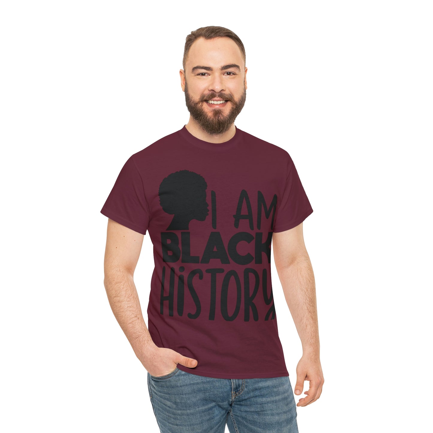I Am Black History Unisex Heavy Cotton Tee