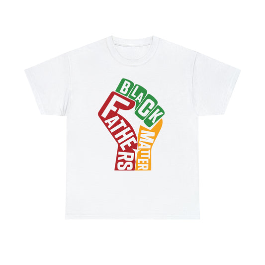 Black Fathers DTF Print Unisex Heavy Cotton Tee