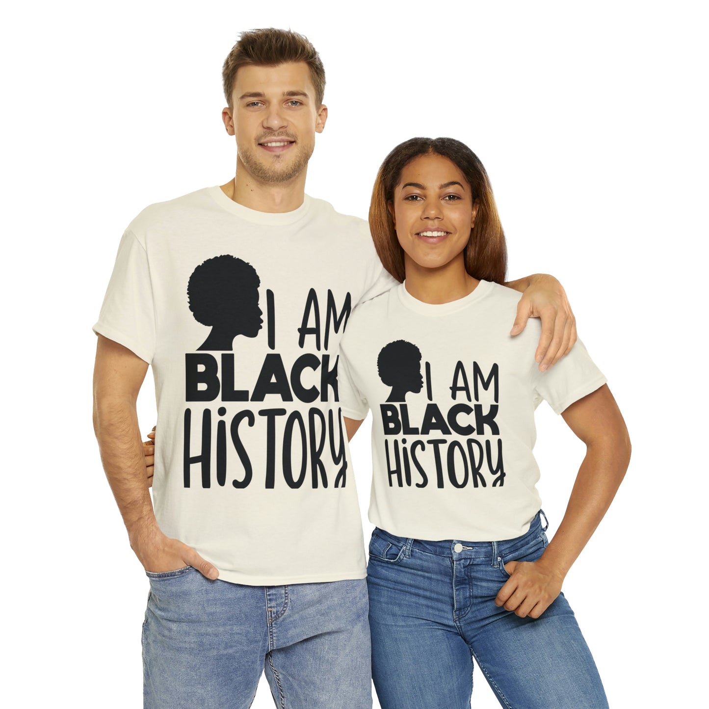I Am Black History Unisex Heavy Cotton Tee