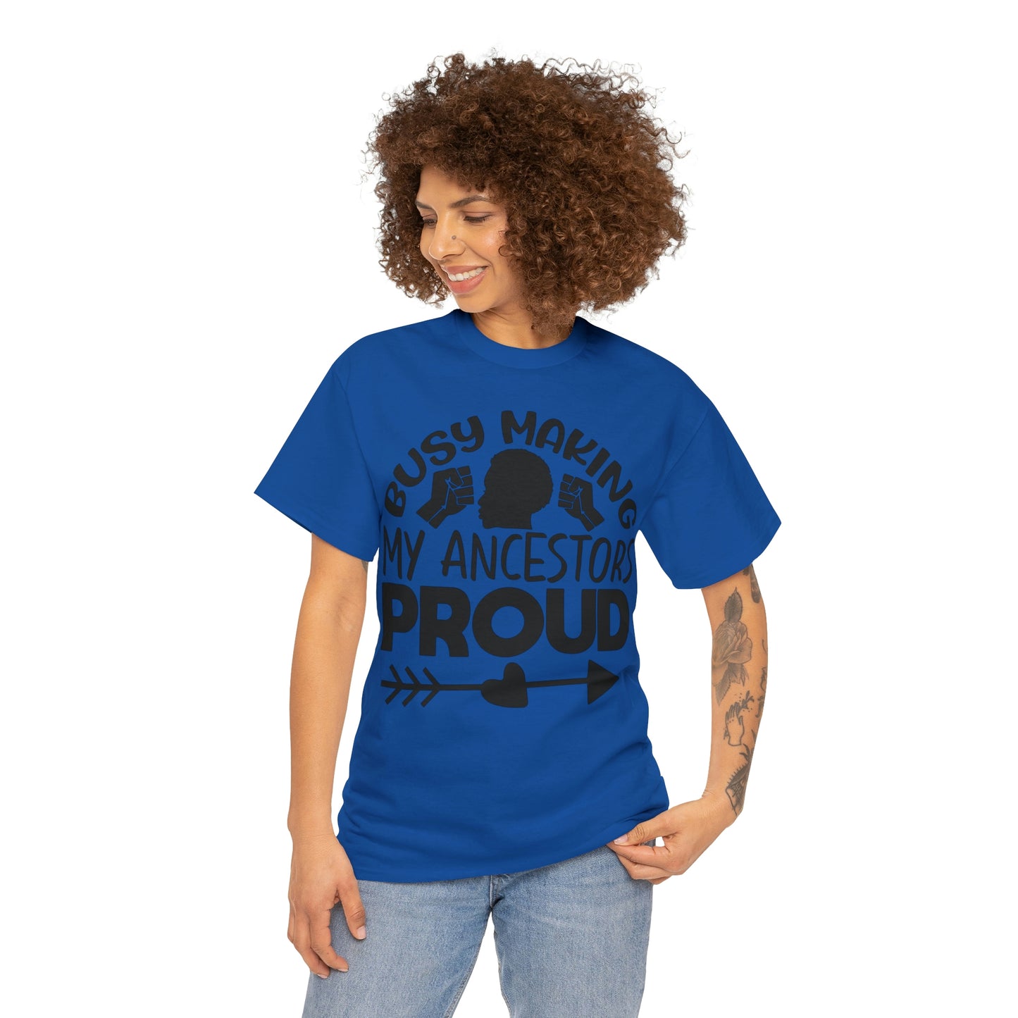 Busy Making Ancestors Unisex Heavy Cotton Tee