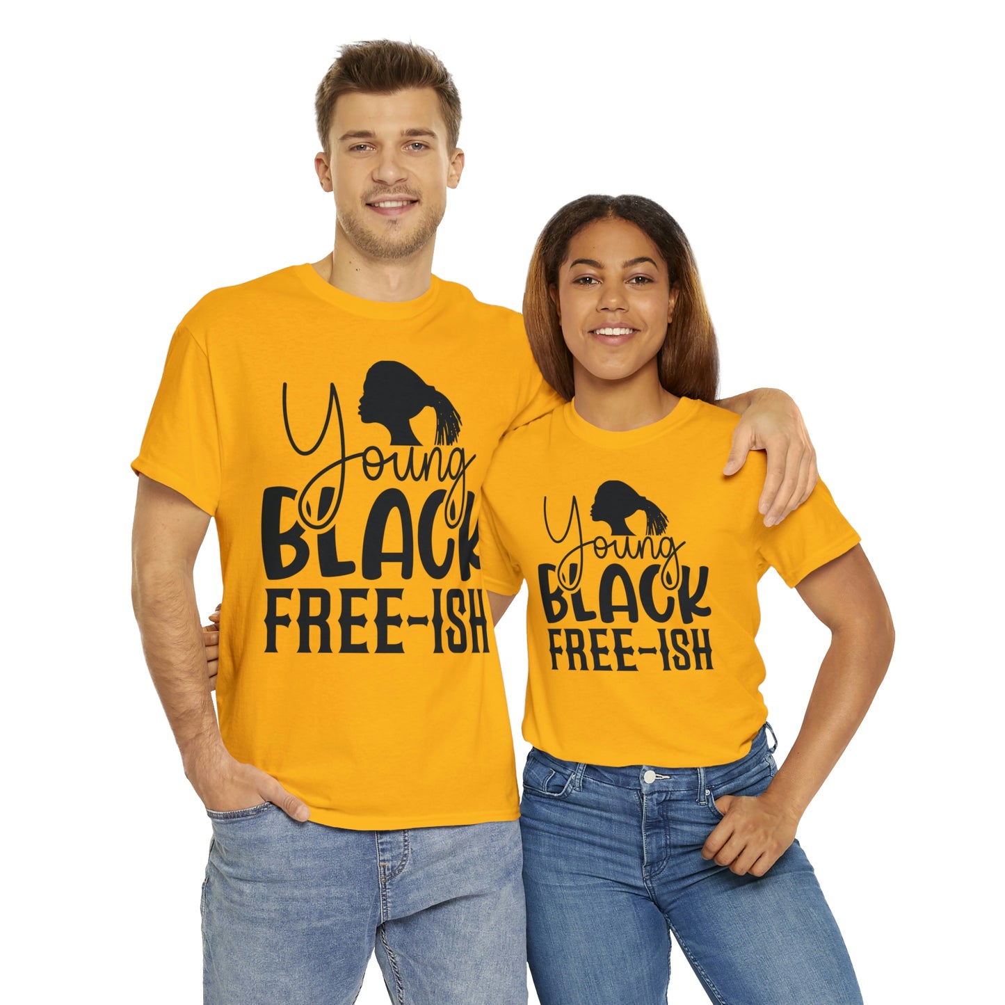 Young Black Unisex Heavy Cotton Tee