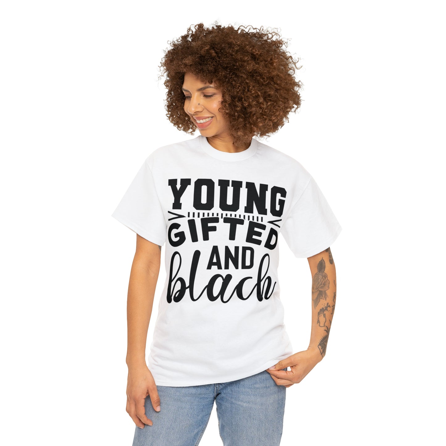 Gifted (Vinyl Cut-1 color) Unisex Heavy Cotton Tee