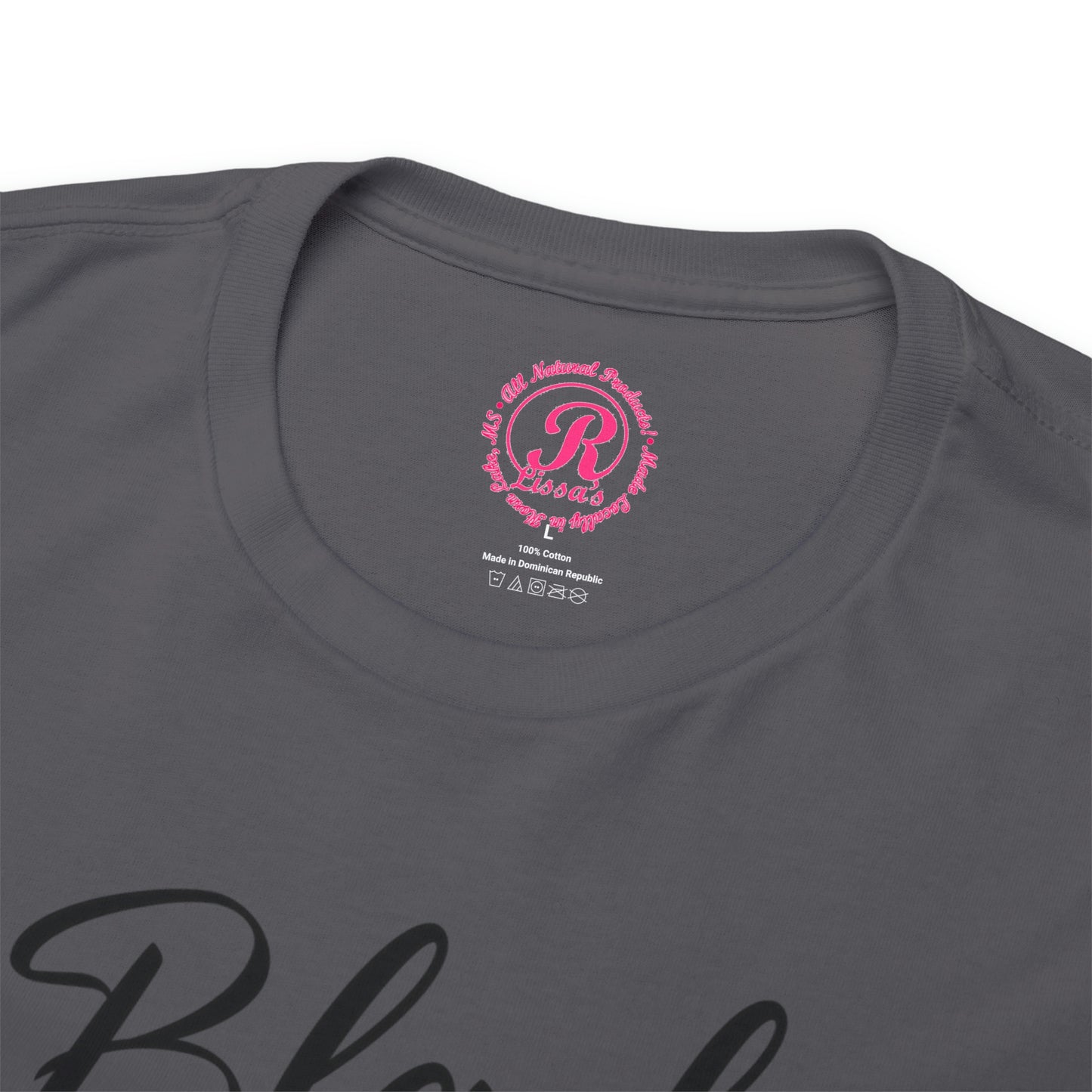 Black Father Script Unisex Heavy Cotton Tee