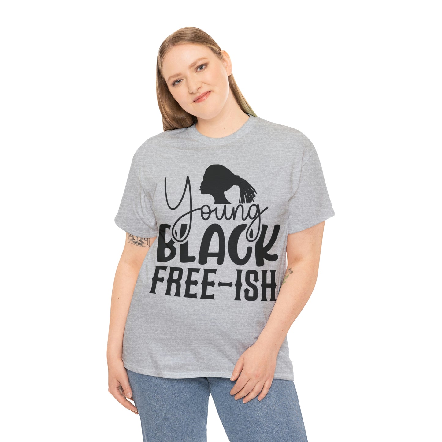 Young Black Unisex Heavy Cotton Tee