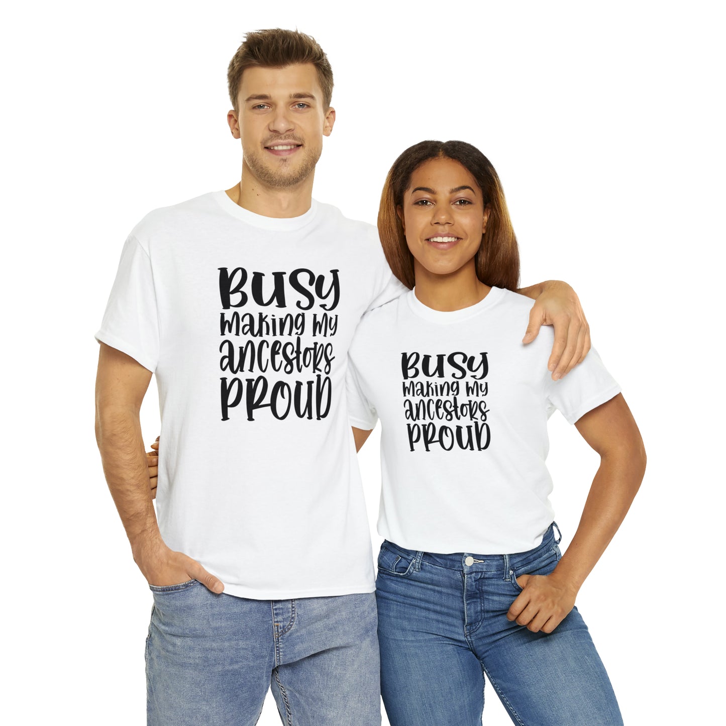 Proud (Vinyl Cut-1 color) Unisex Heavy Cotton Tee